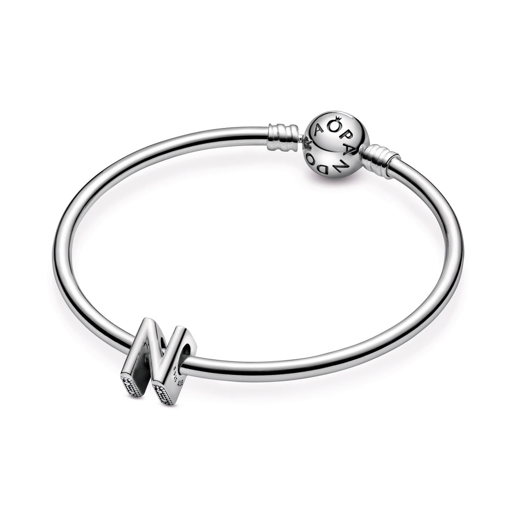 PANDORA Letter N Alphabet Charm Sterling Silver Charms Bracelet Charm Jewelry Gift