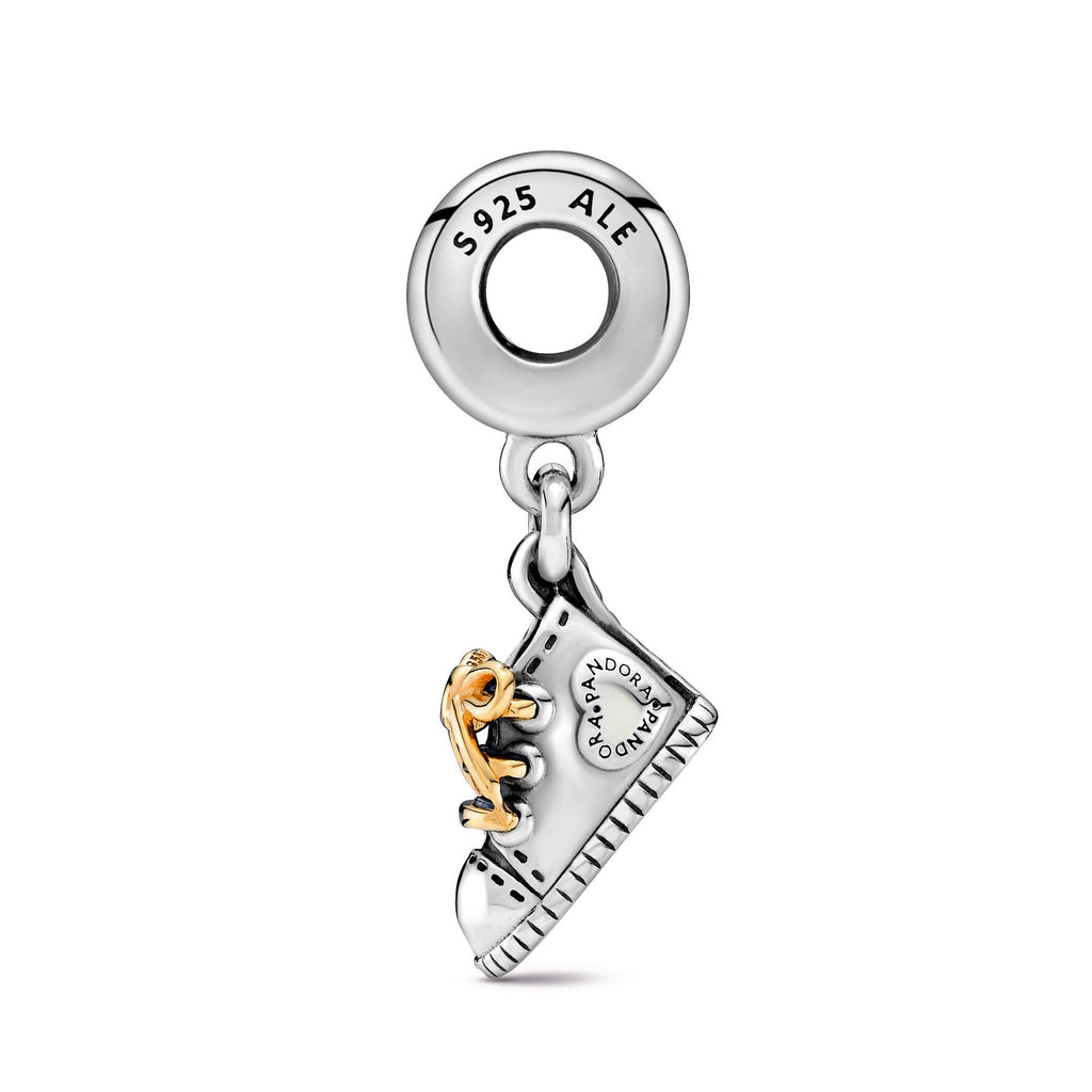 PANDORA Baby Shoe Dangle Charm 14K Gold Silver Family And Friends Charms Bracelet Charm Jewelry Gift