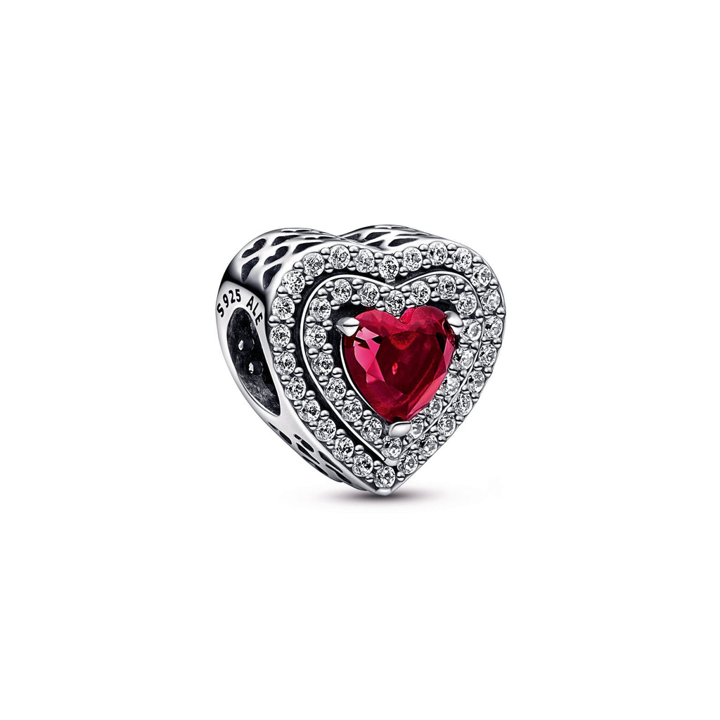 PANDORA Sparkling Levelled Heart Charm Crystals Charms Bracelet Charm Jewelry Gift