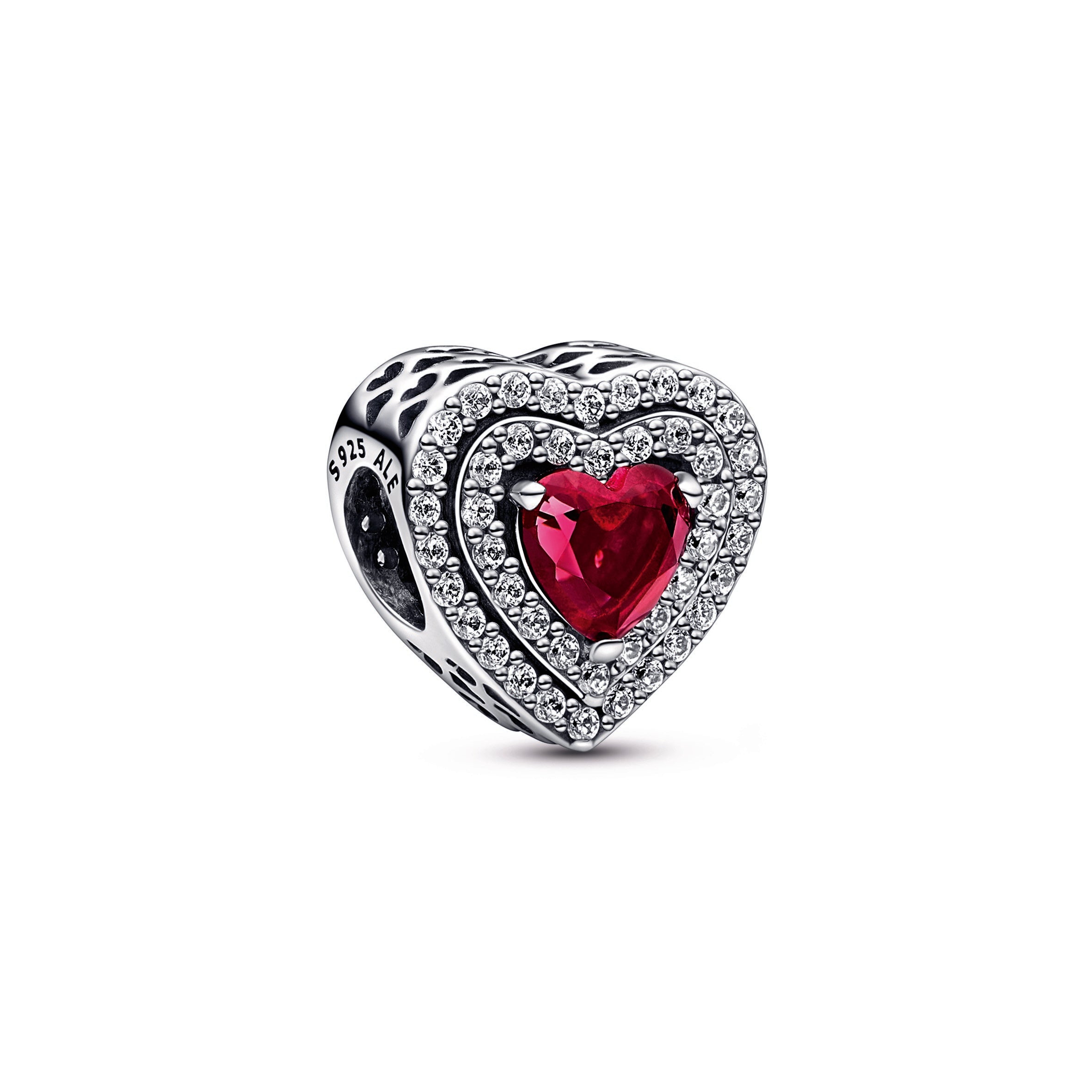 PANDORA Sparkling Levelled Heart Charm Crystals Charms Bracelet Charm Jewelry Gift