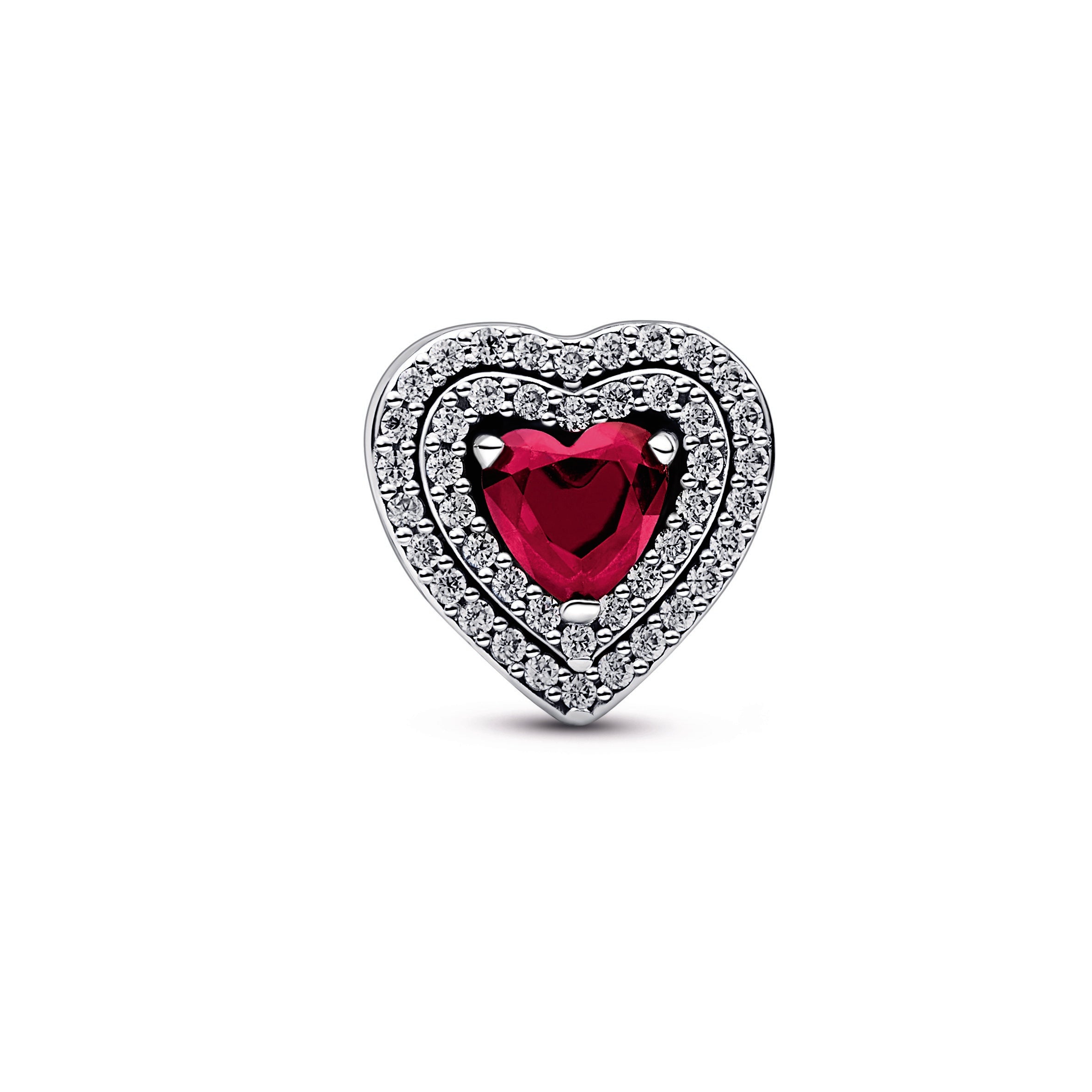 PANDORA Sparkling Levelled Heart Charm Crystals Charms Bracelet Charm Jewelry Gift
