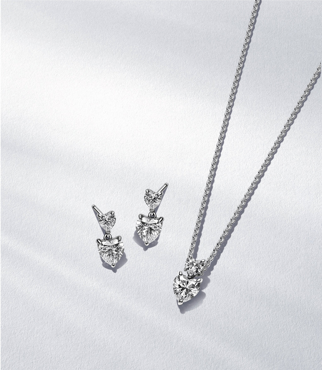 PANDORA Timeless Hearts Necklace And Earring Gift Set Giftsets Statement Ring Jewelry Gift