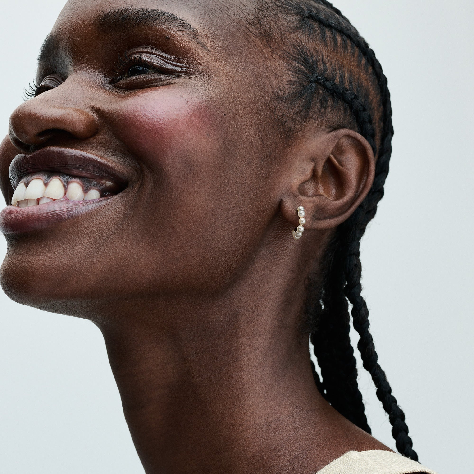 PANDORA Treated Freshwater Cultured Pearls Open Hoop Earrings 14K Gold Plated Unique Metal Blend Statement Ring Jewelry Gift