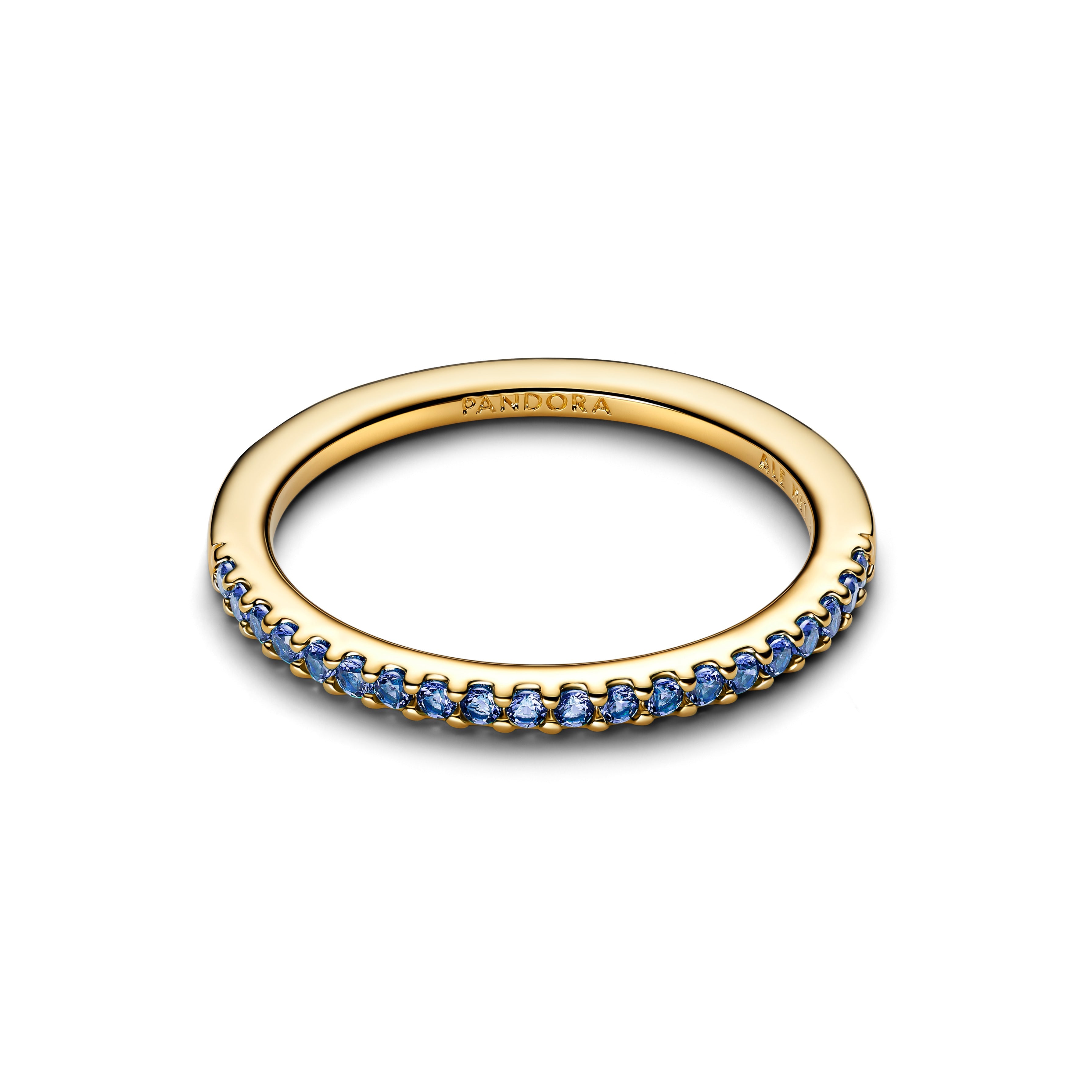 PANDORA Sparkling Blue Half-Eternity Band Ring Rings Statement Ring Jewelry Gift