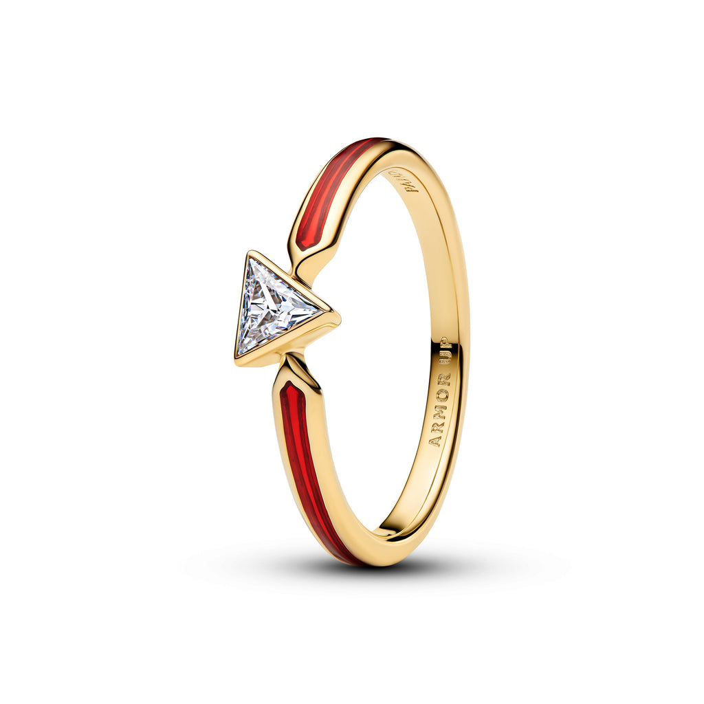 PANDORA Marvel Iron Man Ring 14K Gold Plated Unique Metal Blend Marvel X PANDORA Rings Statement Ring Jewelry Gift