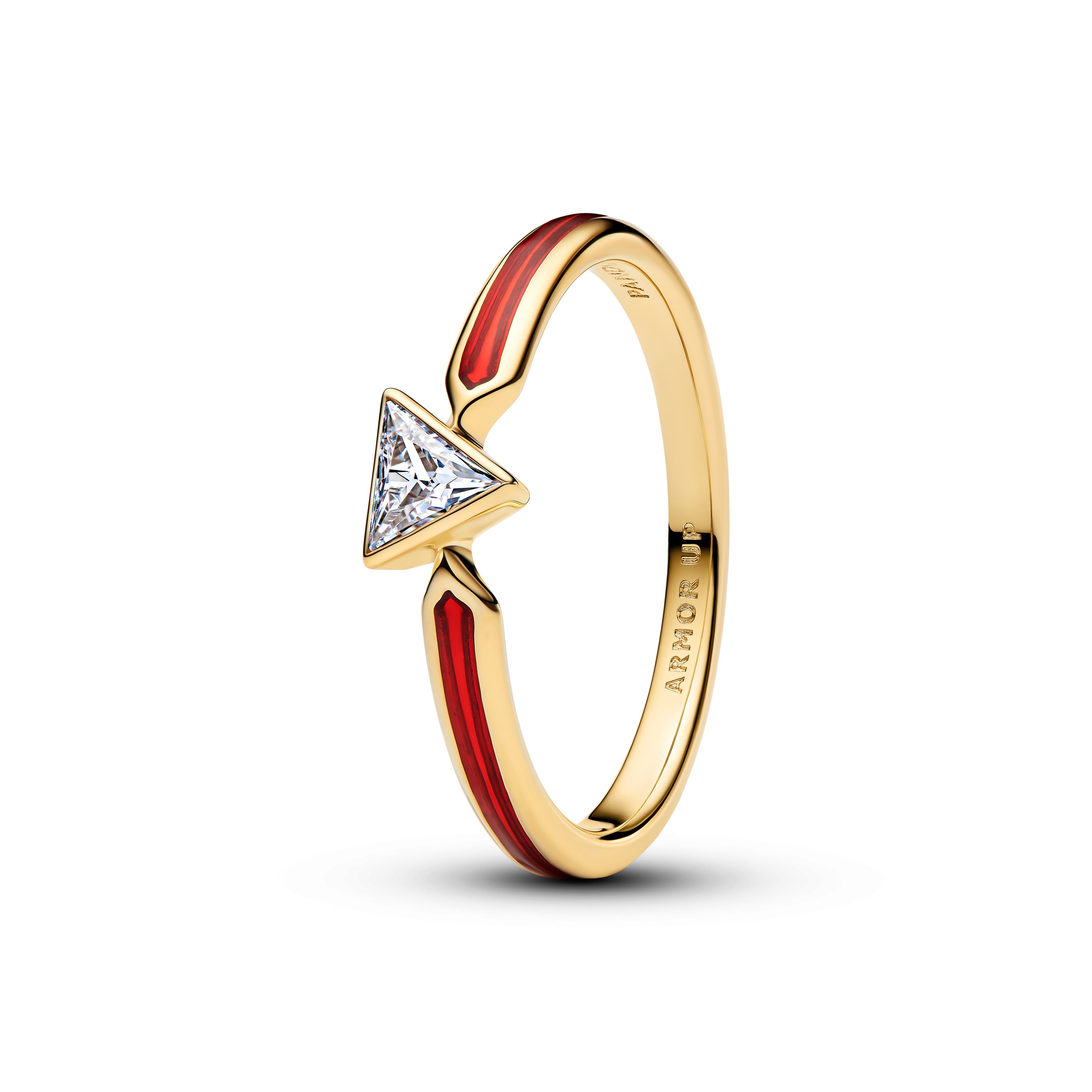 PANDORA Marvel Iron Man Ring 14K Gold Plated Unique Metal Blend Marvel X PANDORA Rings Statement Ring Jewelry Gift