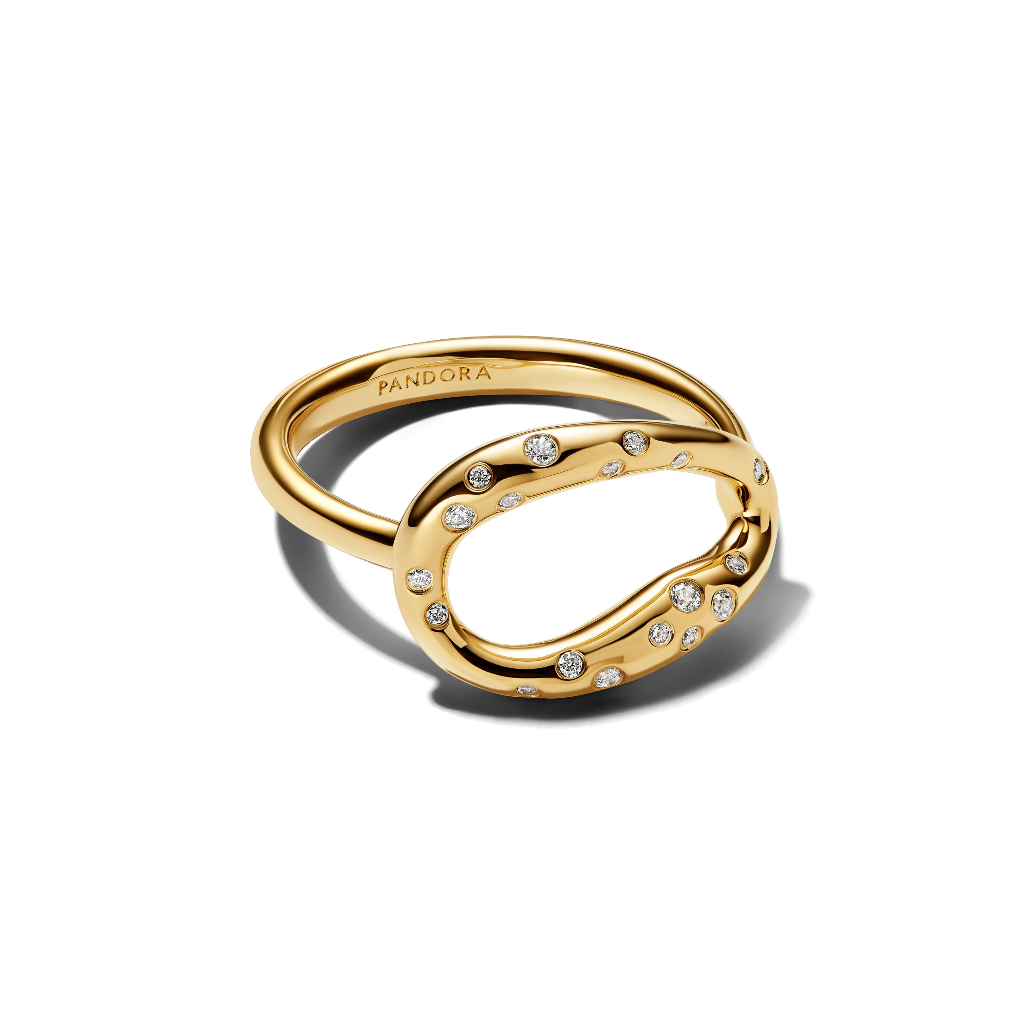 PANDORA Organically Shaped Stone-Set Statement Ring Rings Jewelry Gift
