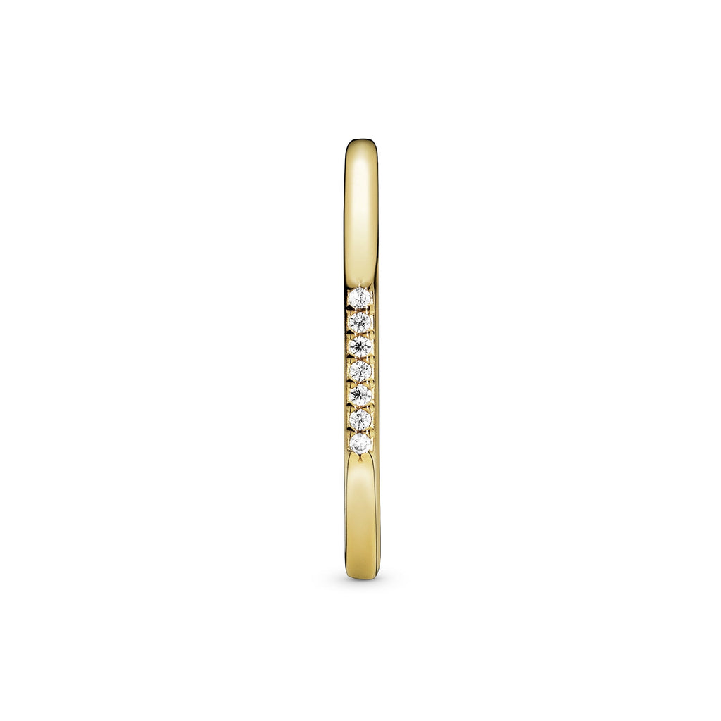 PANDORA Multifaceted Ring 14K Gold Plated Unique Metal Blend Weddings Rings Statement Ring Jewelry Gift