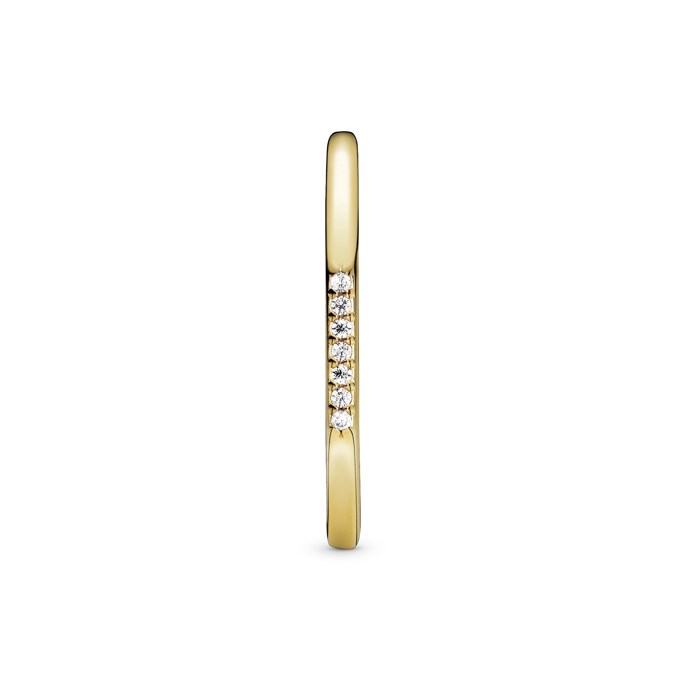 PANDORA Multifaceted Ring 14K Gold Plated Unique Metal Blend Weddings Rings Statement Ring Jewelry Gift
