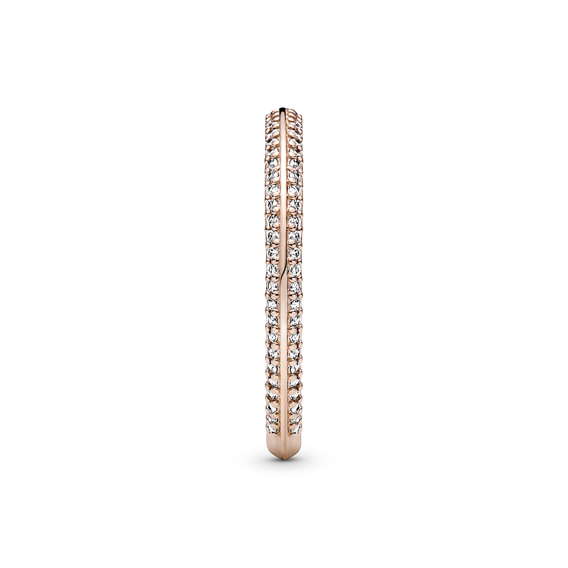 PANDORA ME Pavé Ring 14K Rose Gold Plated Unique Metal Blend Rings Statement Ring Jewelry Gift