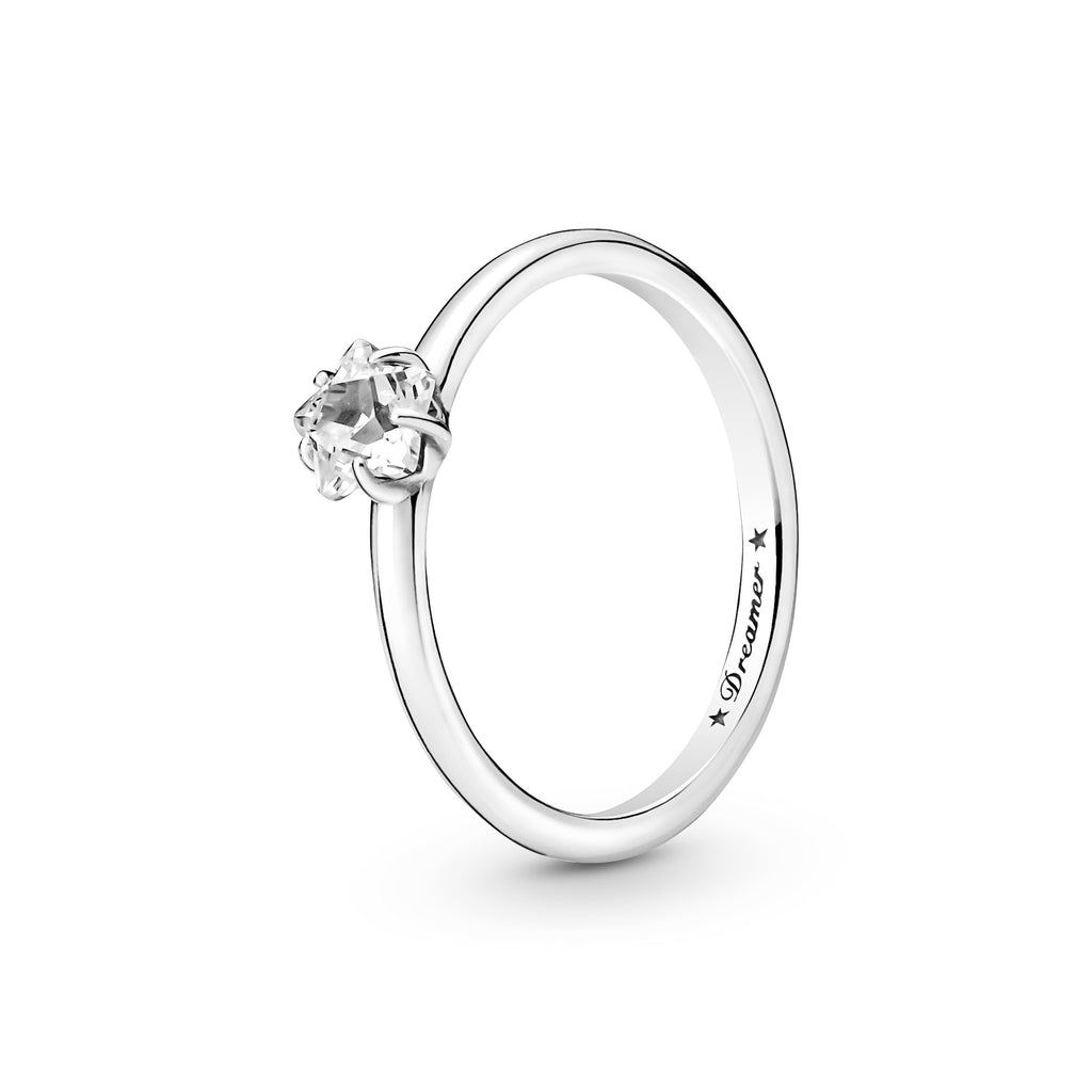 PANDORA Celestial Sparkling Star Solitaire Ring Cubic Zirconia Nature Rings Statement Ring Jewelry Gift