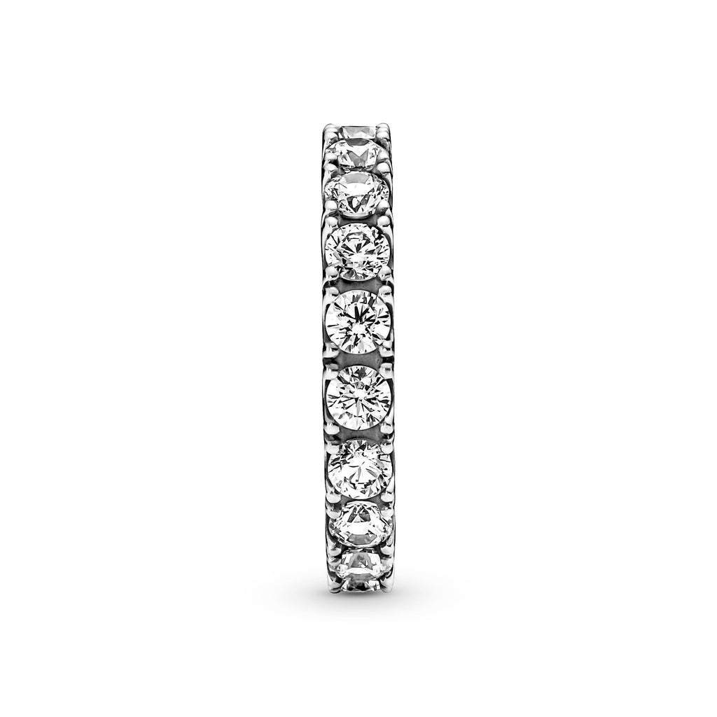 PANDORA Sparkling Row Eternity Ring Cubic Zirconia Weddings Rings Statement Ring Jewelry Gift