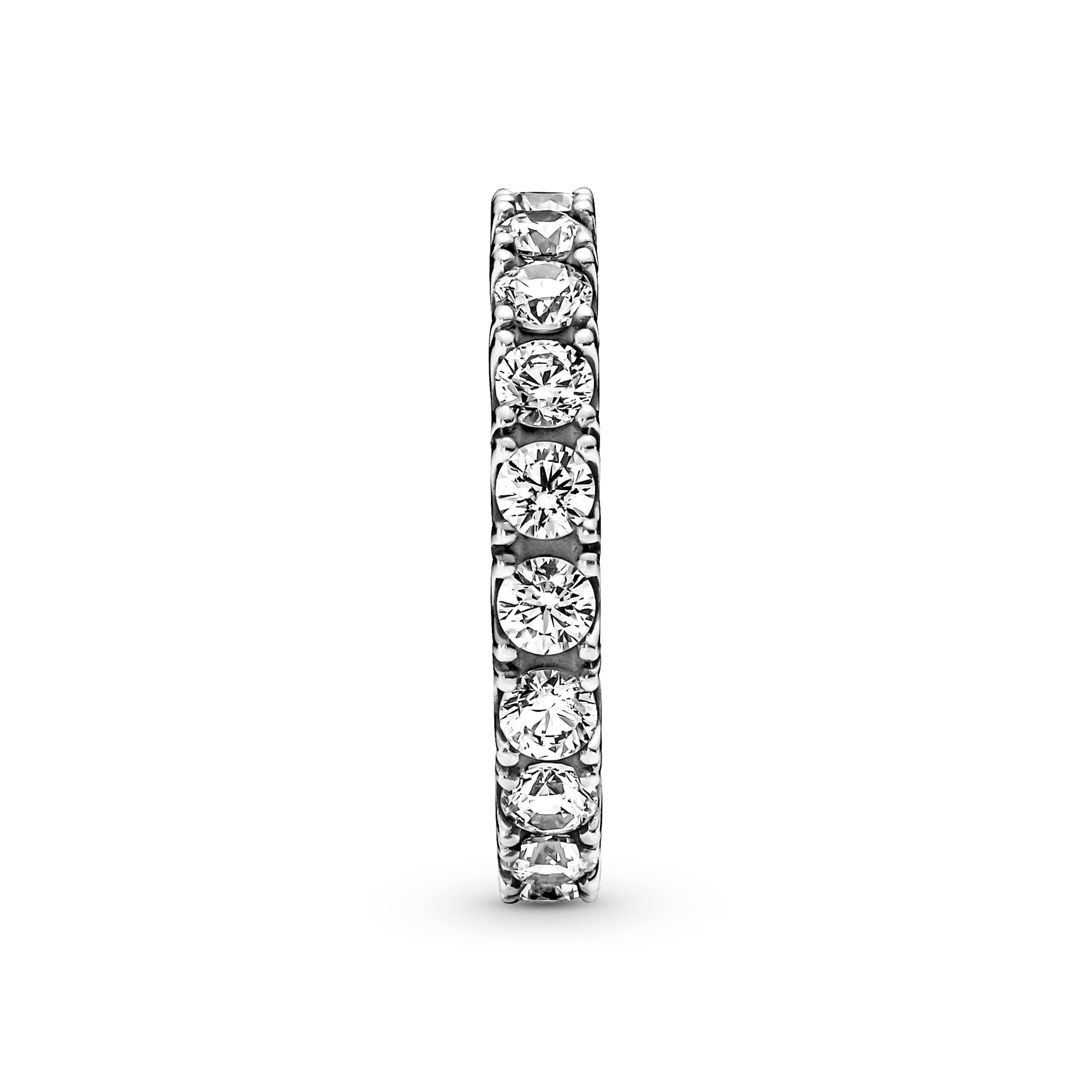 PANDORA Sparkling Row Eternity Ring Cubic Zirconia Weddings Rings Statement Ring Jewelry Gift