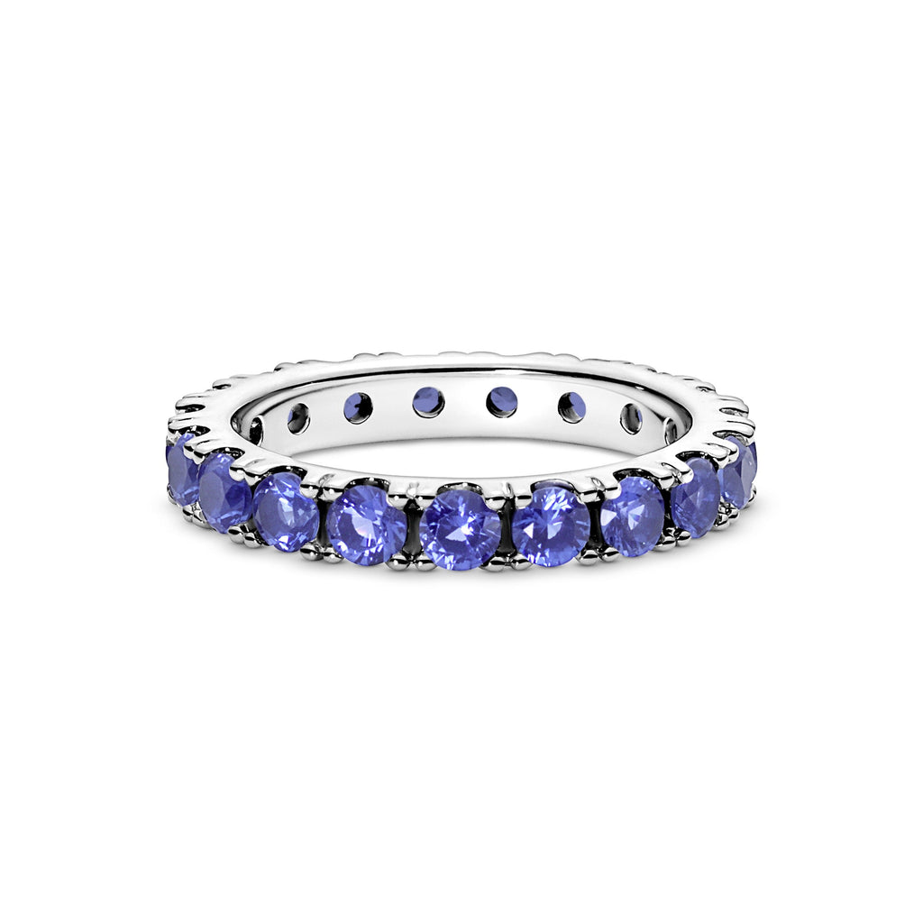 PANDORA Sparkling Row Eternity Ring Crystals Weddings Rings Statement Ring Jewelry Gift