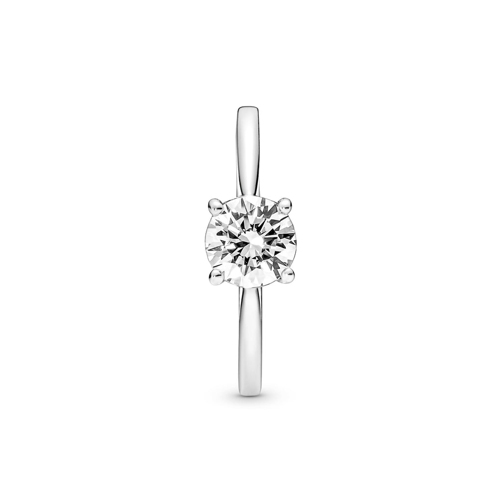 PANDORA Sparkling Solitaire Ring Cubic Zirconia Weddings Rings Statement Ring Jewelry Gift