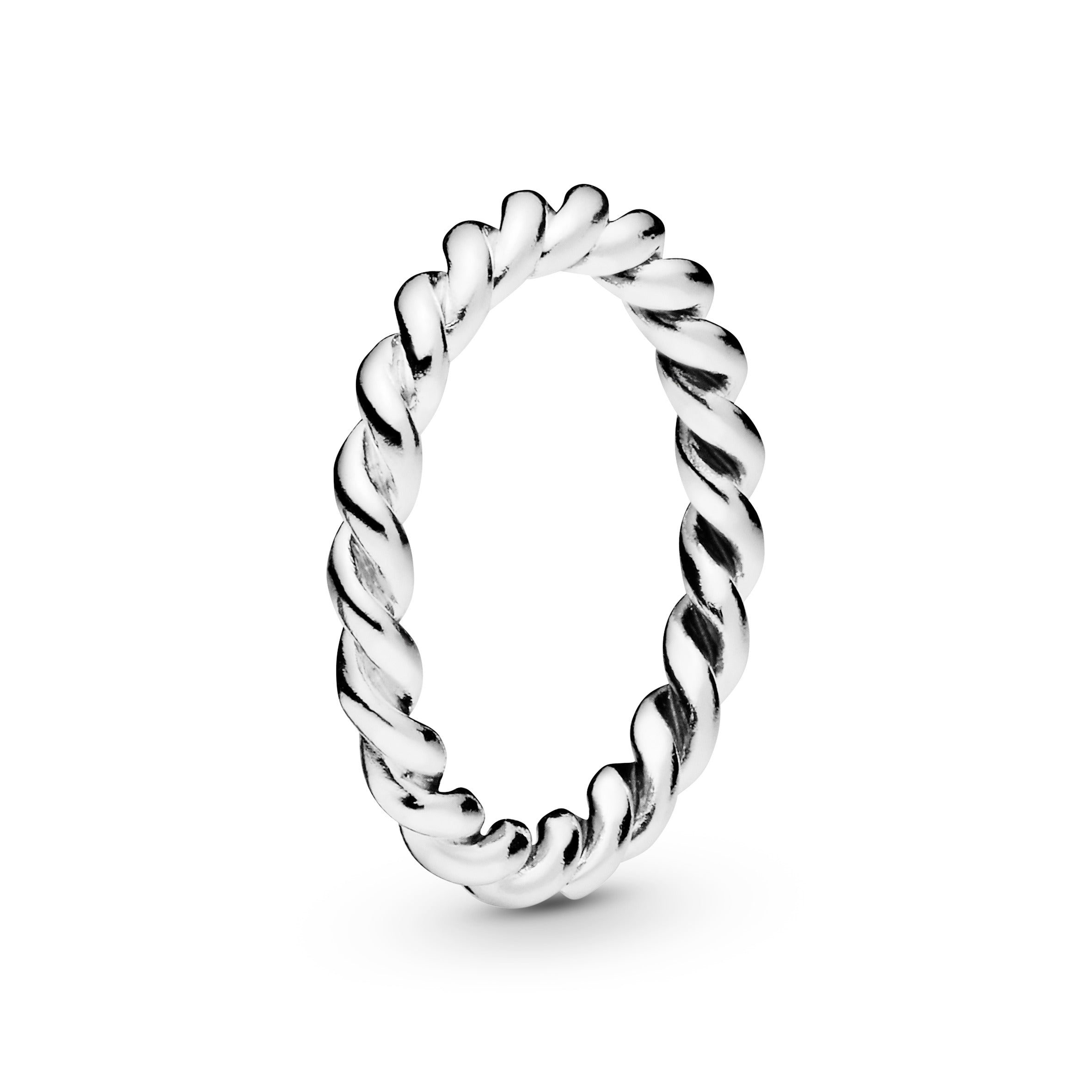 PANDORA Twist Swirling Band Ring Sterling Silver Rings Statement Ring Jewelry Gift