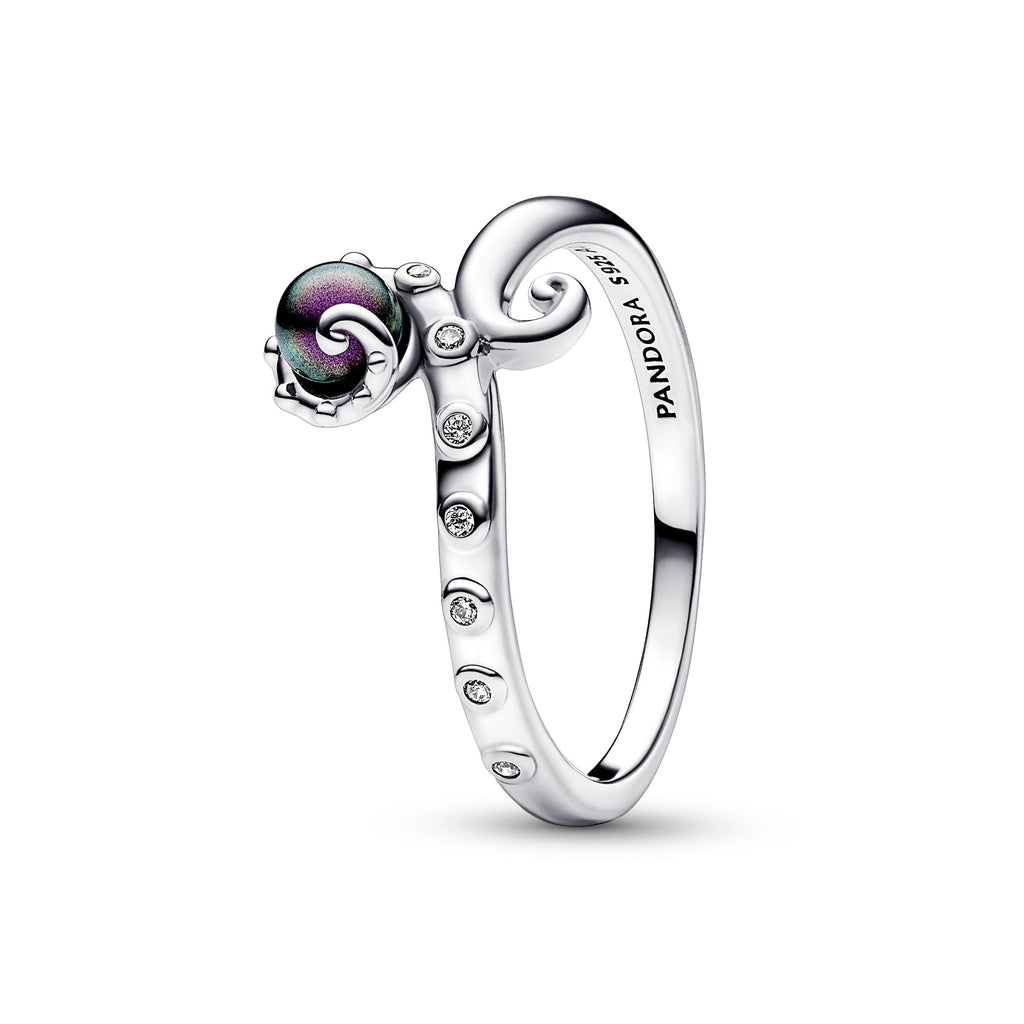 PANDORA Disney The Little Mermaid Ursula Ring Sterling Silver Purple Rings Statement Ring Jewelry Gift