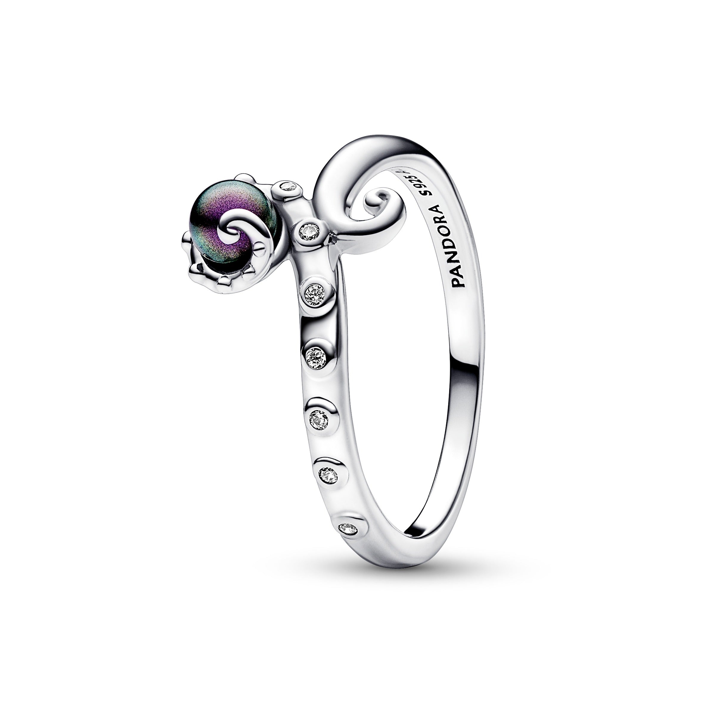 PANDORA Disney The Little Mermaid Ursula Ring Sterling Silver Purple Rings Statement Ring Jewelry Gift