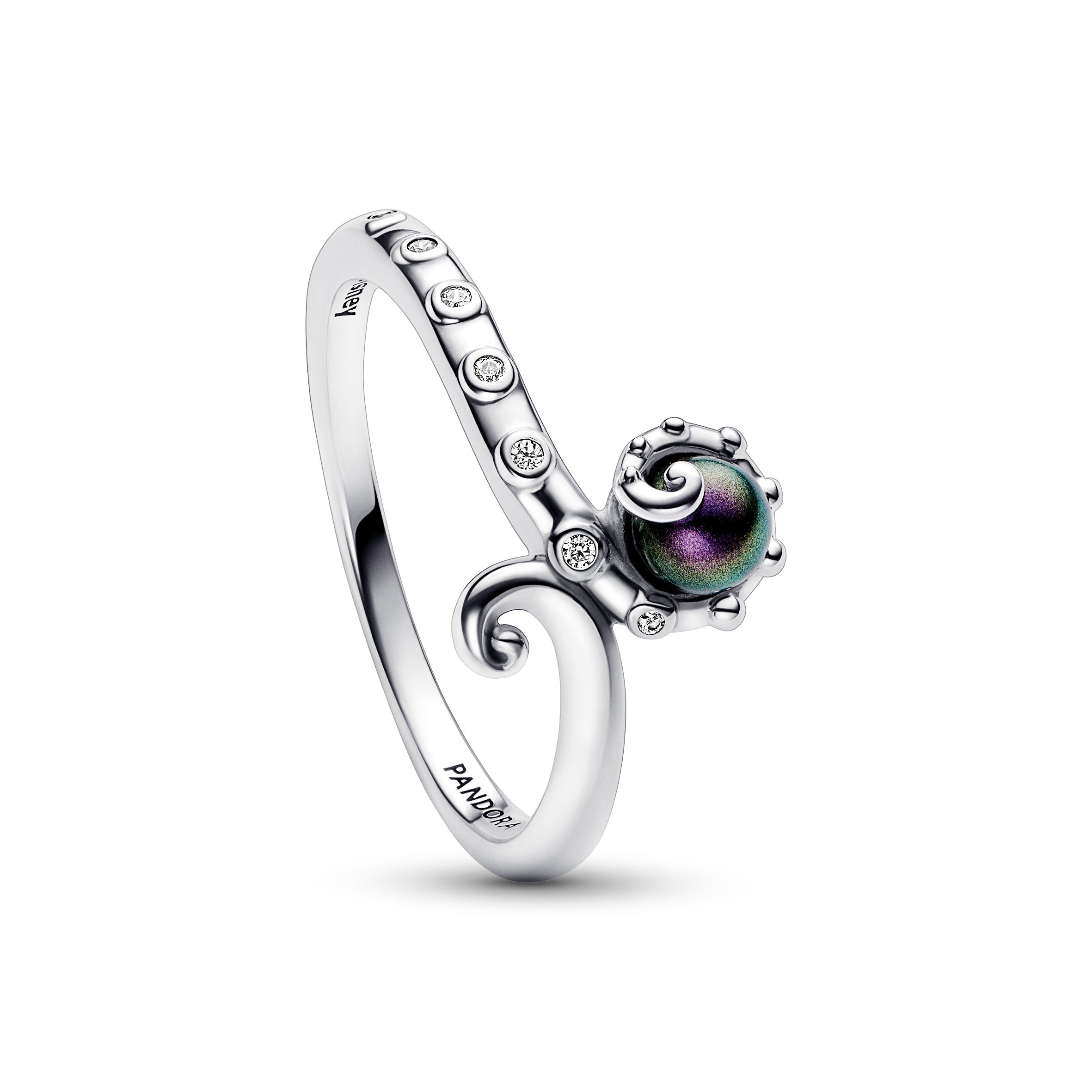 PANDORA Disney The Little Mermaid Ursula Ring Sterling Silver Purple Rings Statement Ring Jewelry Gift