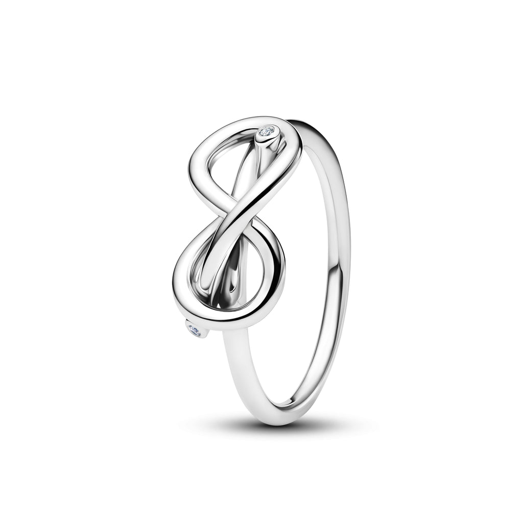PANDORA Infinity Knot Ring Cubic Zirconia Rings Statement Ring Jewelry Gift