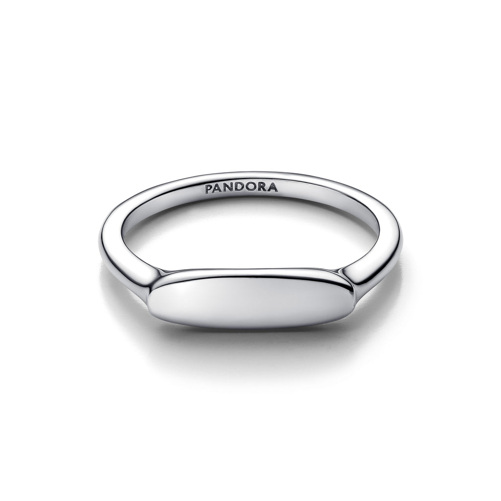 PANDORA Engravable Bar Ring Sterling Silver Rings Statement Ring Jewelry Gift