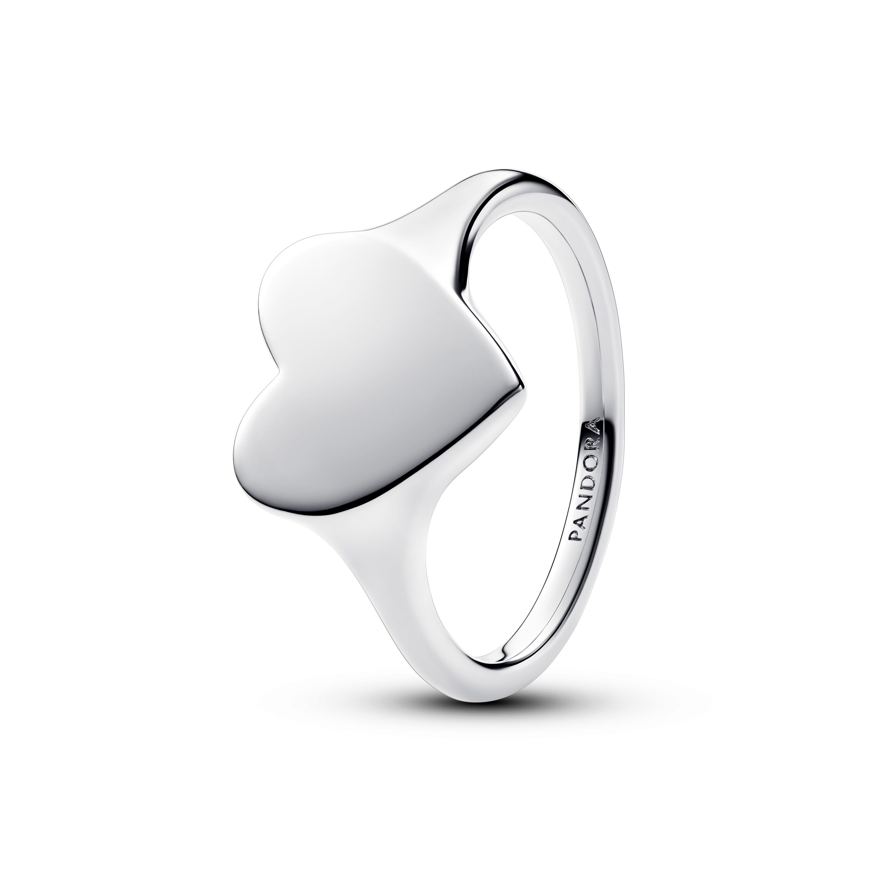 PANDORA Engravable Heart Ring Sterling Silver Rings Statement Ring Jewelry Gift