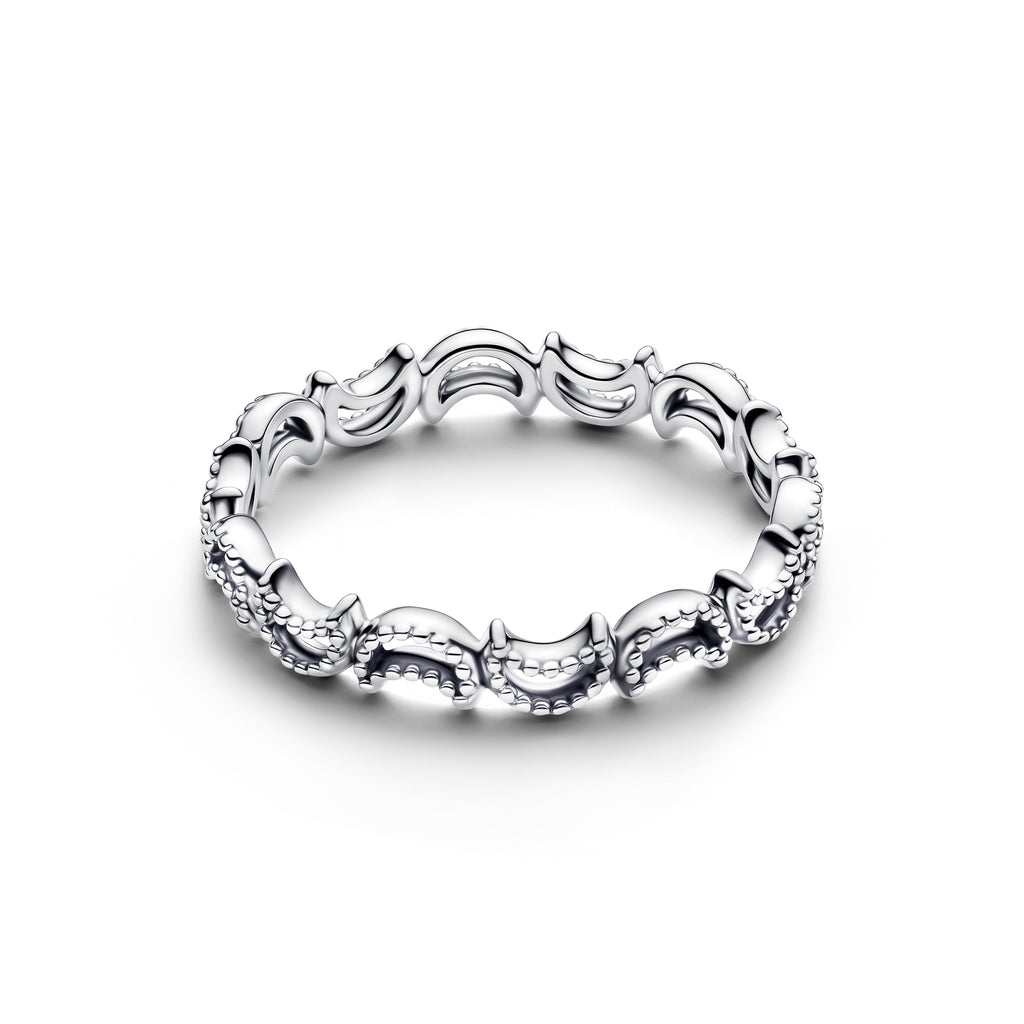 PANDORA Crescent Moon Ring Sterling Silver Rings Statement Ring Jewelry Gift
