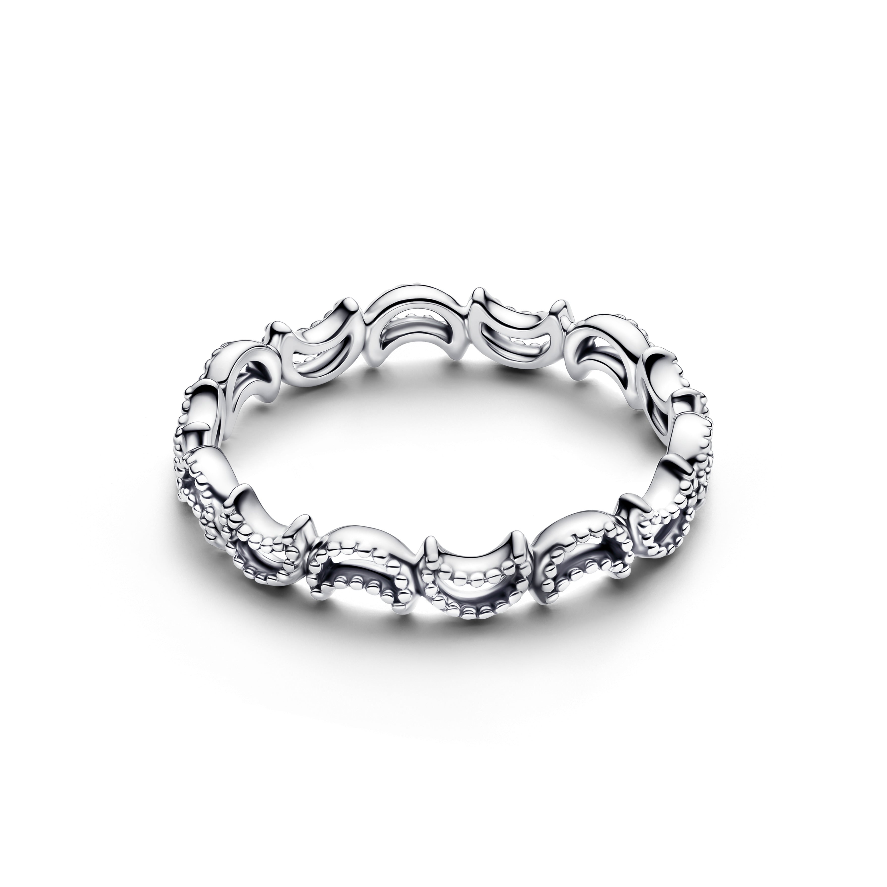 PANDORA Crescent Moon Ring Sterling Silver Rings Statement Ring Jewelry Gift