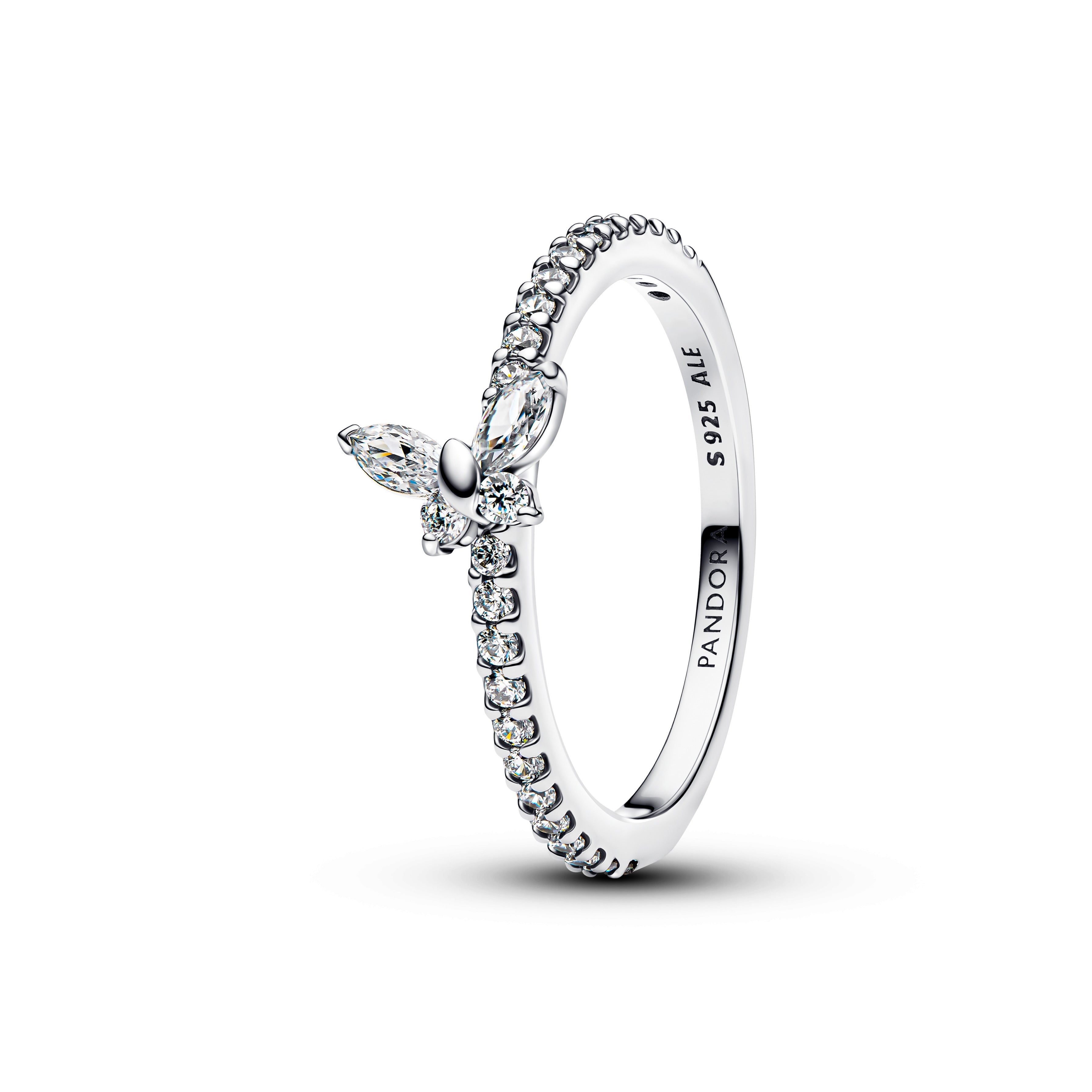 PANDORA Sparkling Butterfly Ring Cubic Zirconia Animals Rings Statement Ring Jewelry Gift