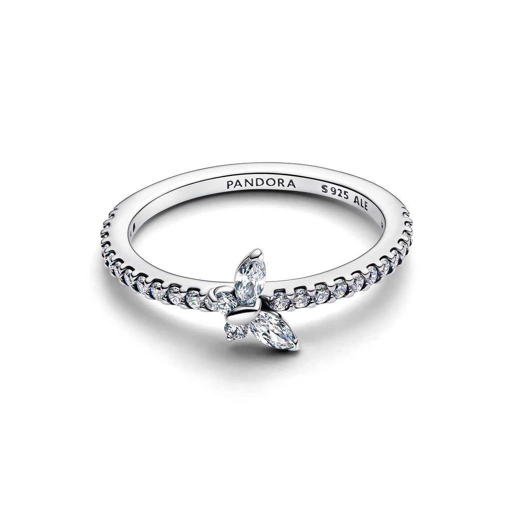 PANDORA Sparkling Butterfly Ring Cubic Zirconia Animals Rings Statement Ring Jewelry Gift