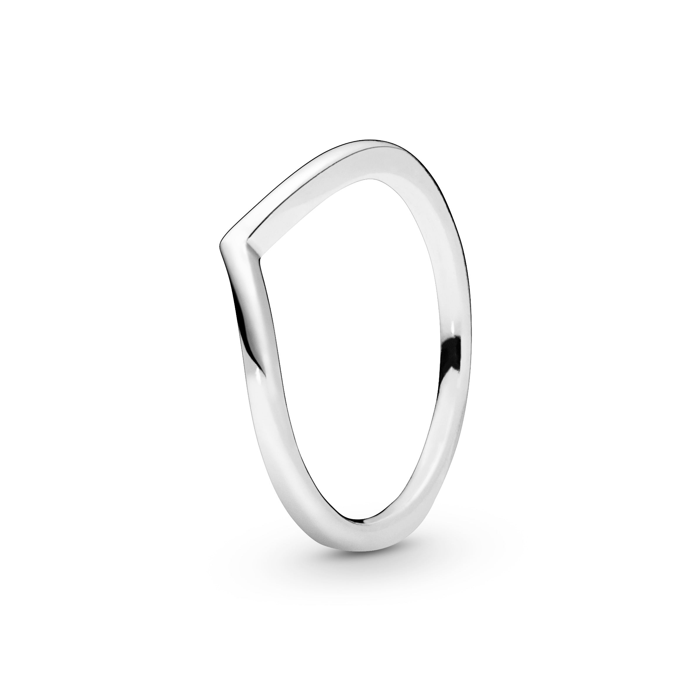PANDORA Polished Wishbone Ring Sterling Silver Rings Statement Ring Jewelry Gift