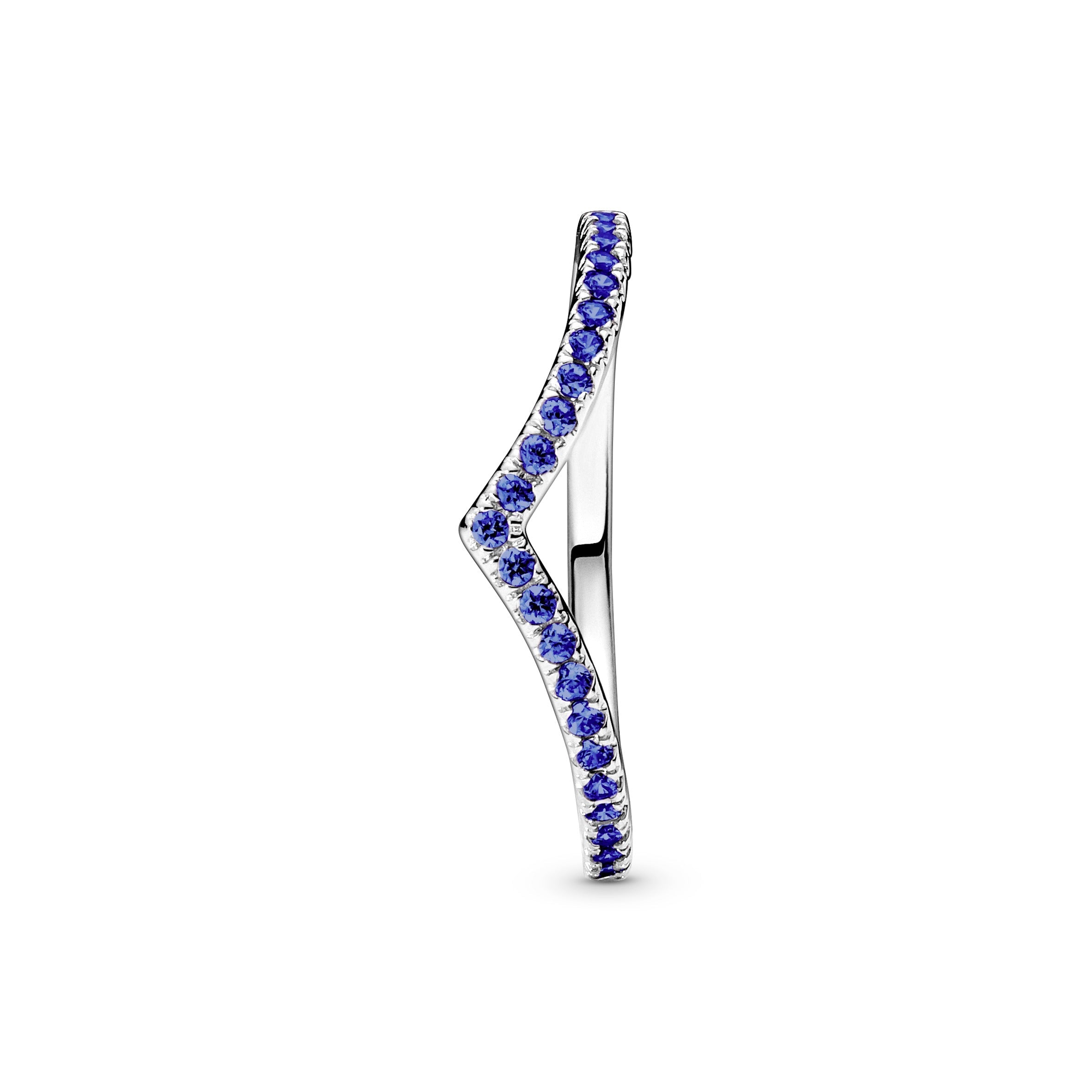 PANDORA Timeless Wish Sparkling Blue Ring Sterling Silver Weddings Rings Statement Ring Jewelry Gift