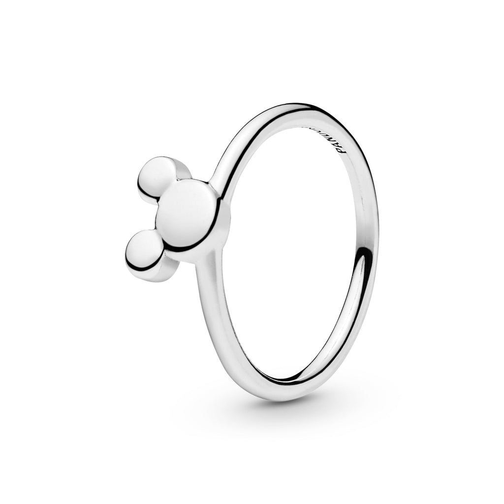 PANDORA Disney Mickey Silhouette Ring Sterling Silver Disney X PANDORA Rings Statement Ring Jewelry Gift