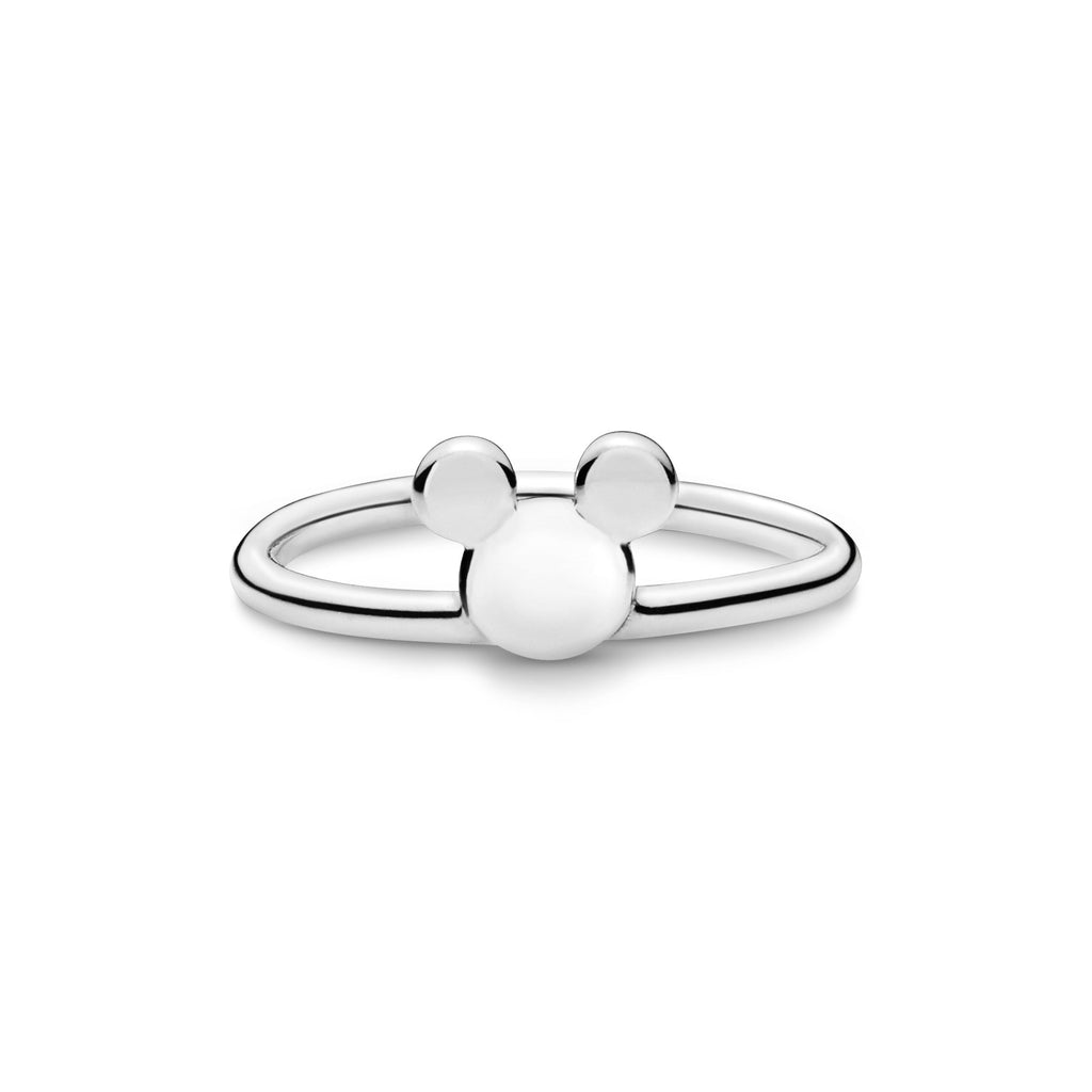 PANDORA Disney Mickey Silhouette Ring Sterling Silver Disney X PANDORA Rings Statement Ring Jewelry Gift