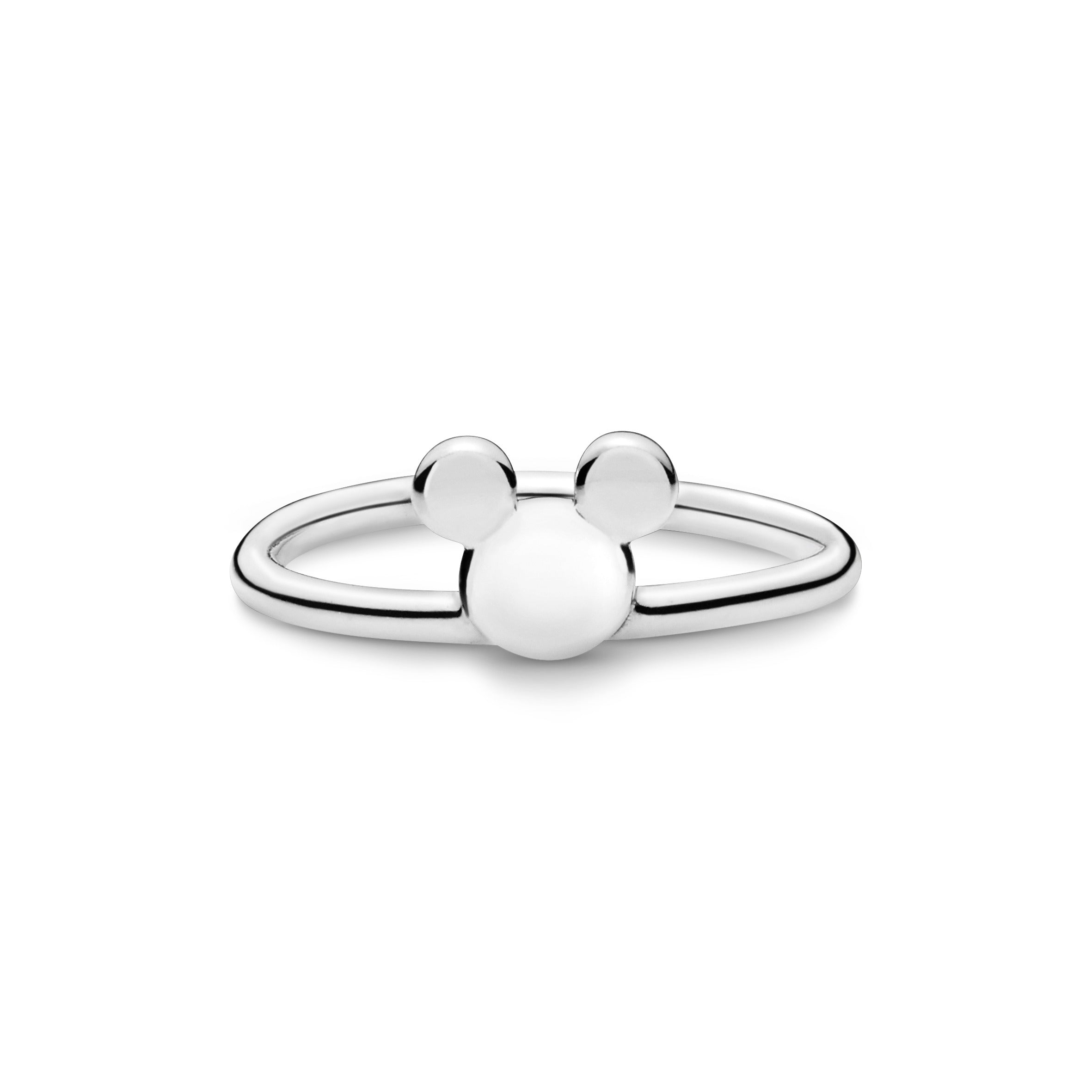 PANDORA Disney Mickey Silhouette Ring Sterling Silver Disney X PANDORA Rings Statement Ring Jewelry Gift