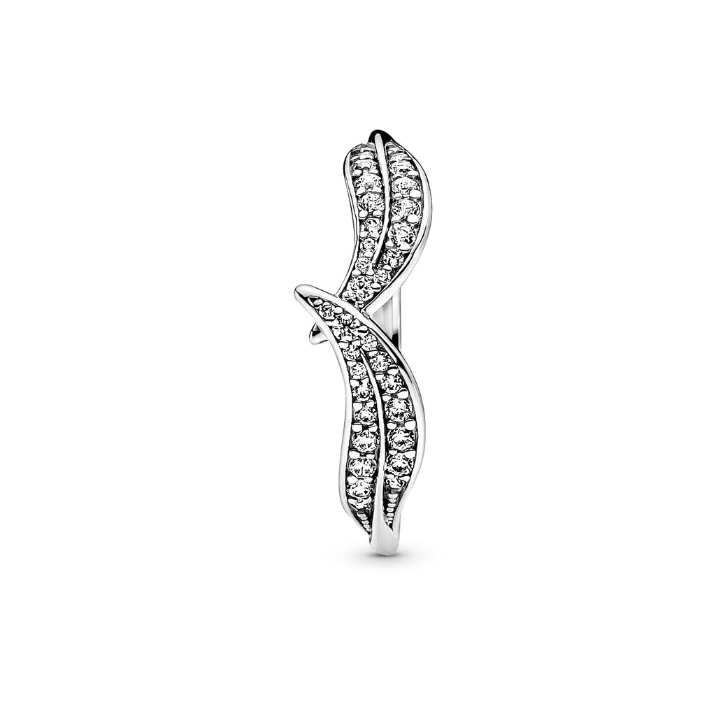 PANDORA Sparkling Leaves Ring Cubic Zirconia Rings Statement Ring Jewelry Gift