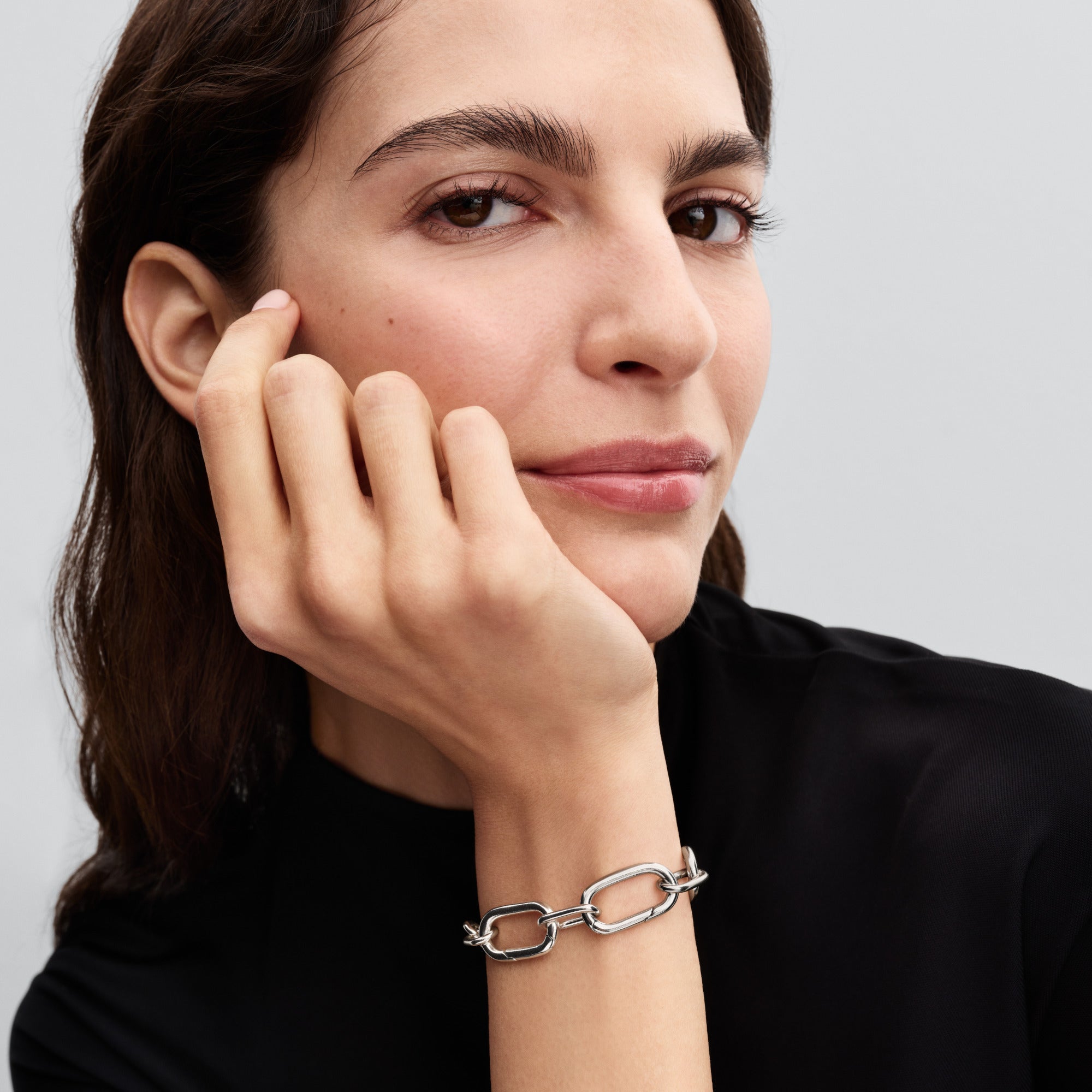 PANDORA Bold Link Chain Bracelet Sterling Silver Summer Bracelets Jewelry Gift