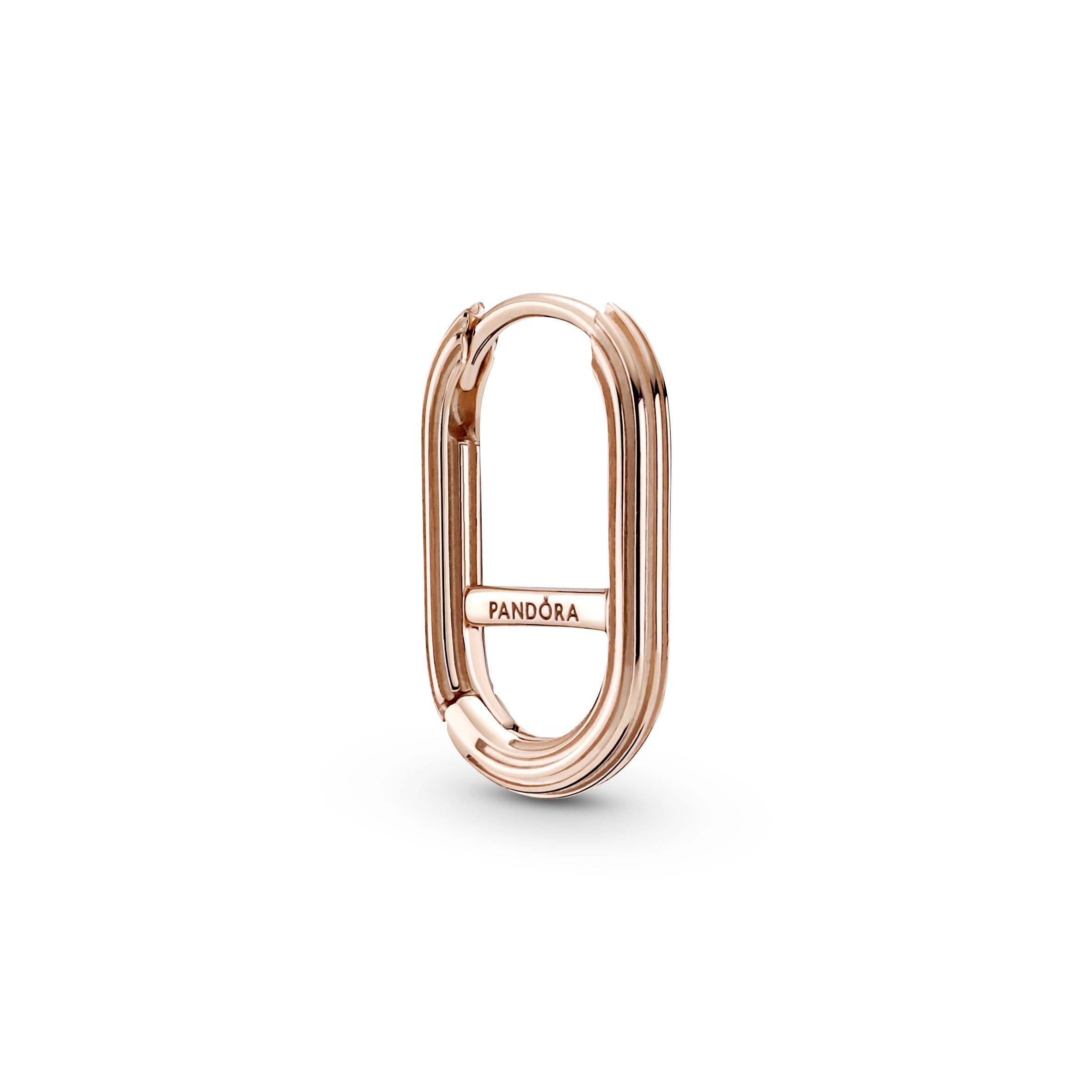 PANDORA ME Link Earring 14K Rose Gold Plated Unique Metal Blend Earrings Statement Ring Jewelry Gift