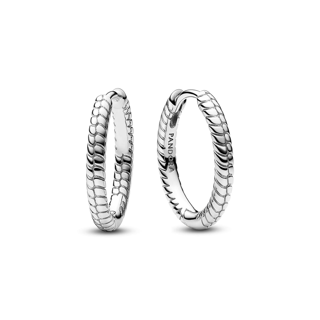 PANDORA Moments Small Charm Hoop Earrings Sterling Silver Bracelet Charm Jewelry Gift