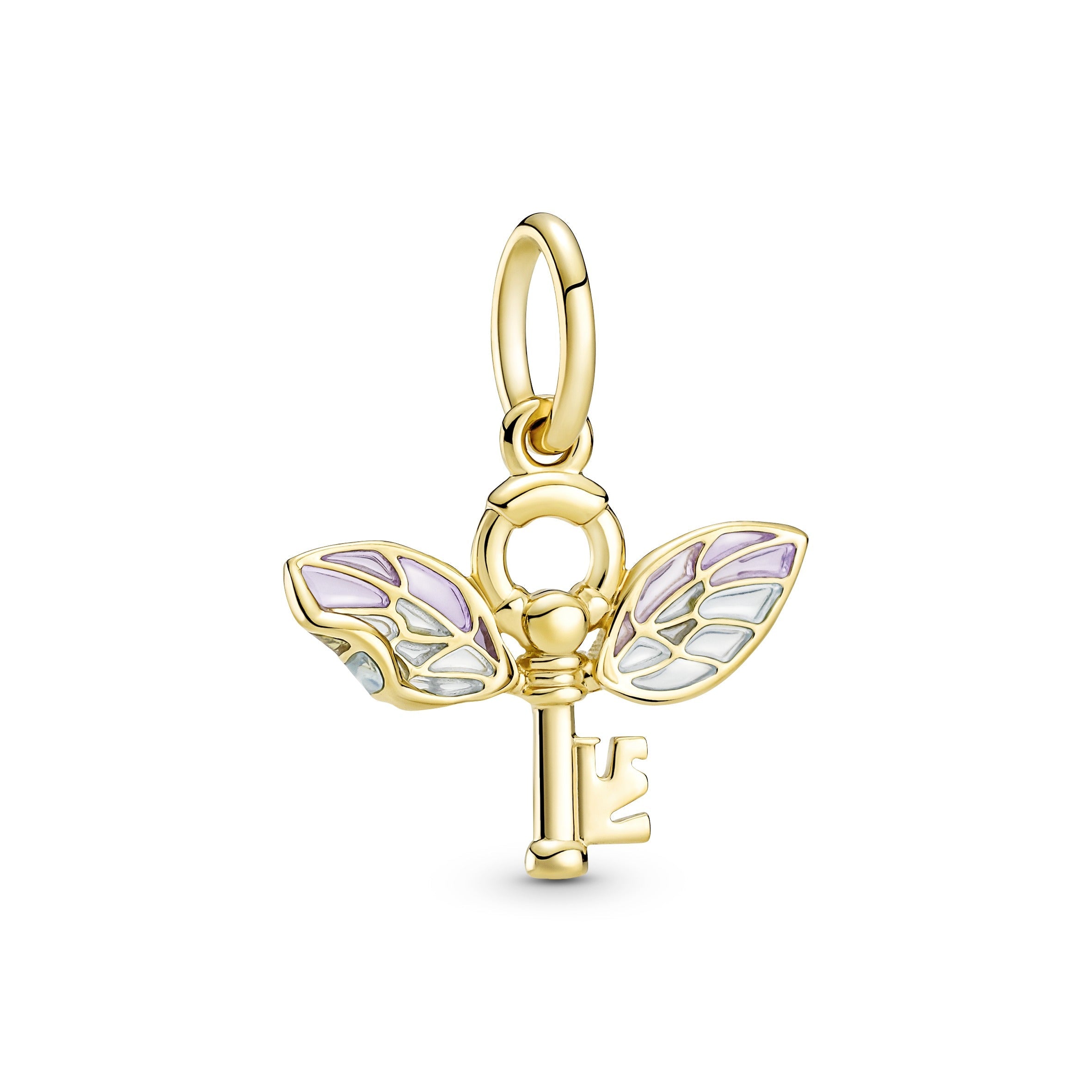 PANDORA Harry Potter Winged Key Pendant 14K Gold Plated Unique Metal Blend Necklaces And Pendants Pendant Necklace Jewelry Gift