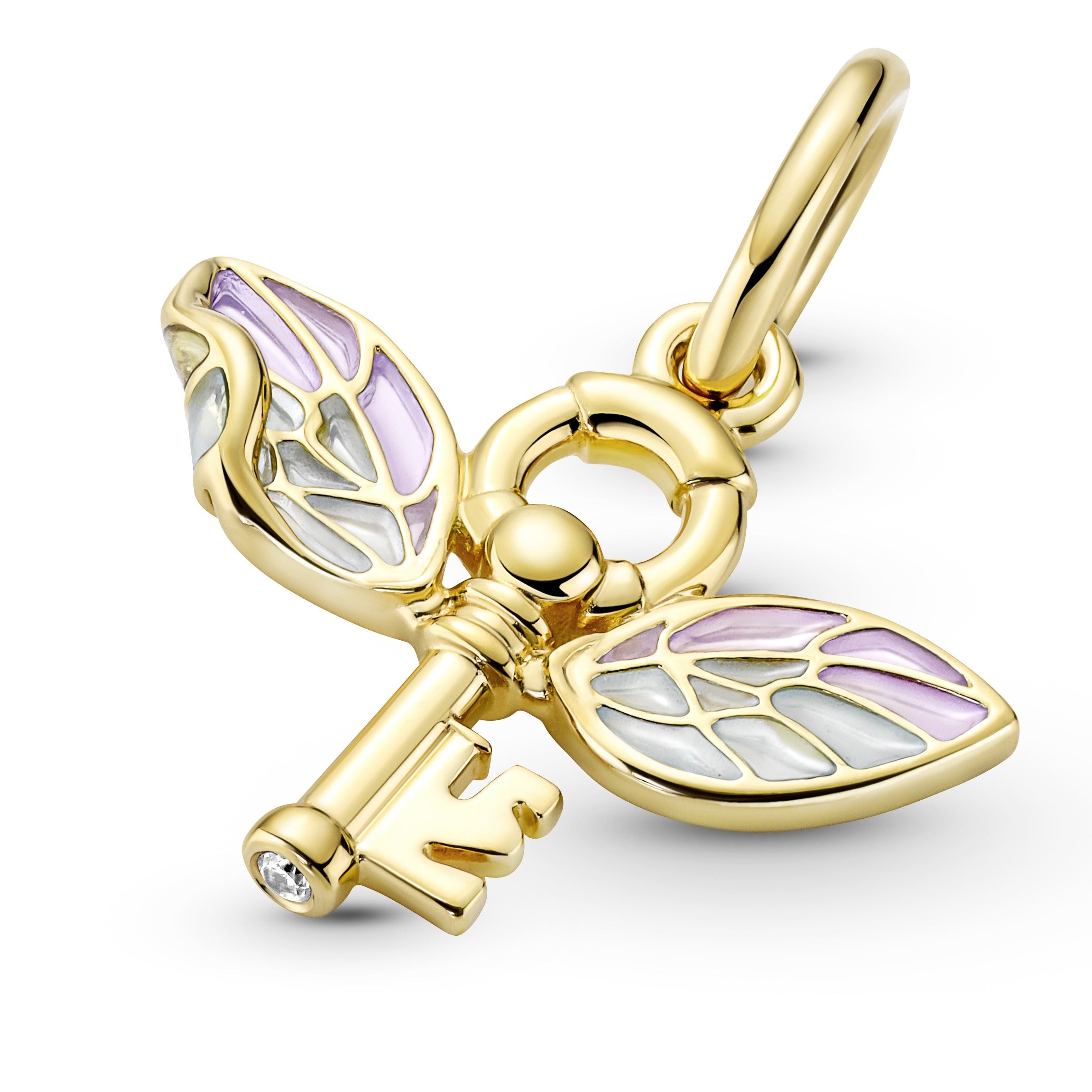 PANDORA Harry Potter Winged Key Pendant 14K Gold Plated Unique Metal Blend Necklaces And Pendants Pendant Necklace Jewelry Gift