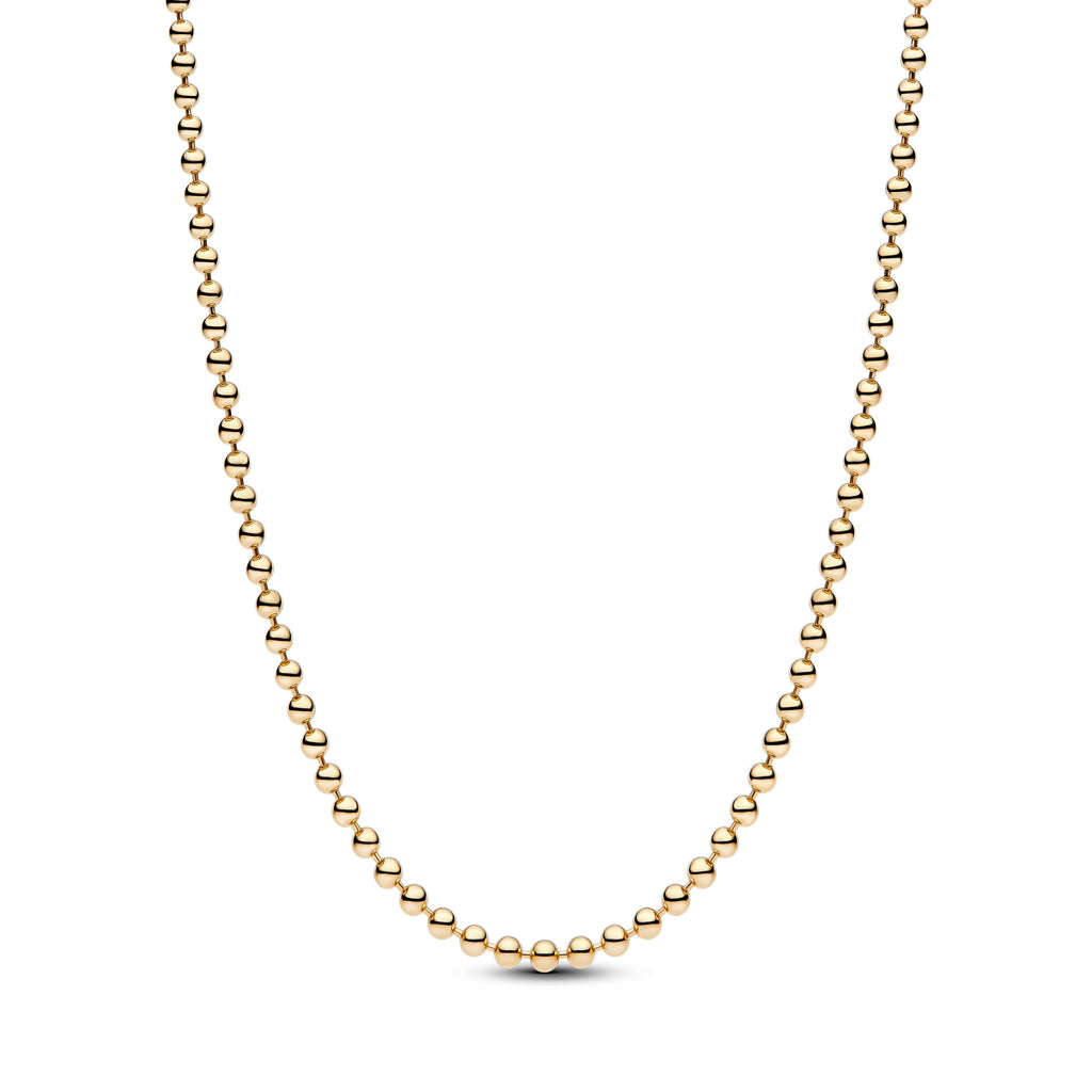 PANDORA Ball Chain Necklace 14K Gold Plated Unique Metal Blend Necklaces Pendant Necklace Jewelry Gift