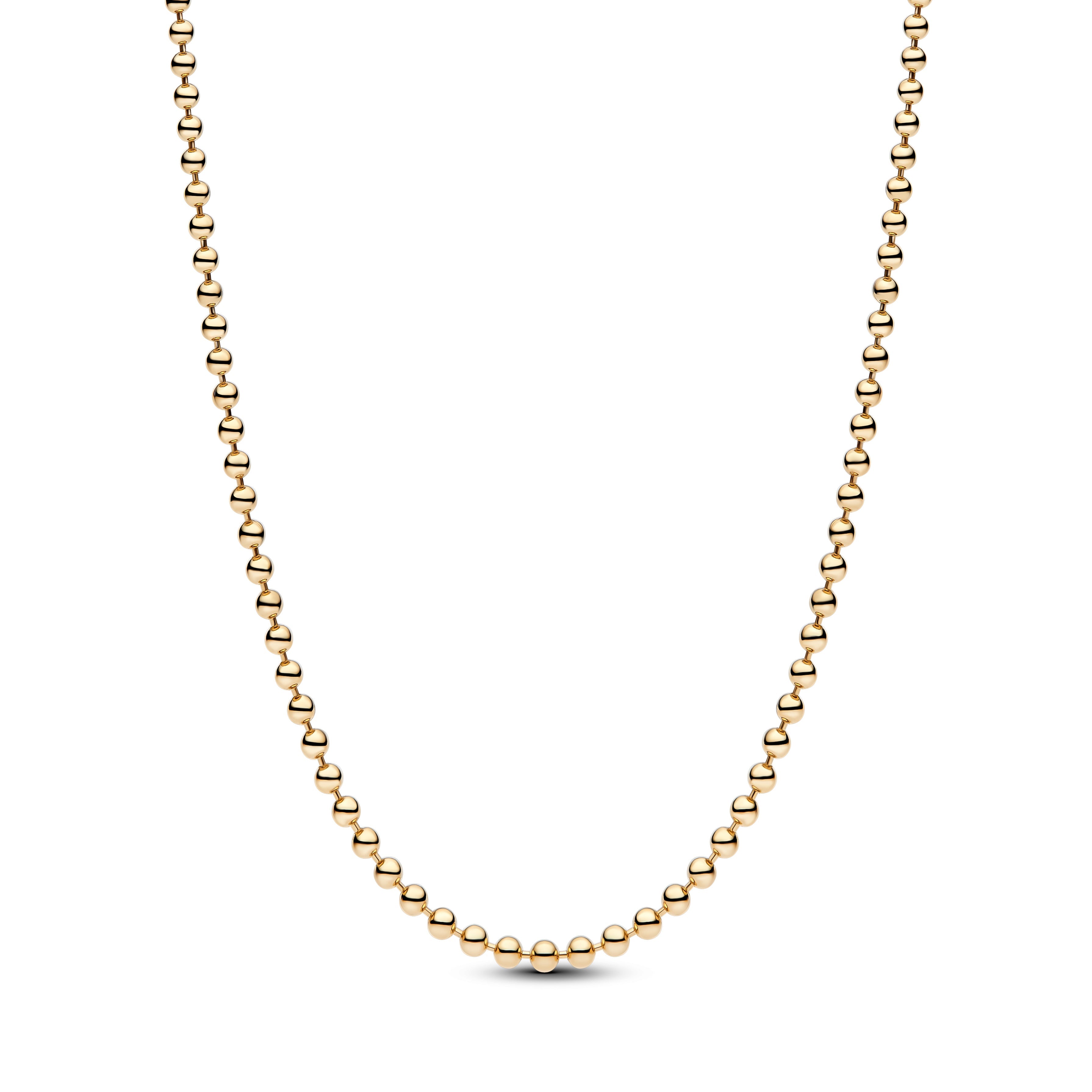 PANDORA Ball Chain Necklace 14K Gold Plated Unique Metal Blend Necklaces Pendant Necklace Jewelry Gift