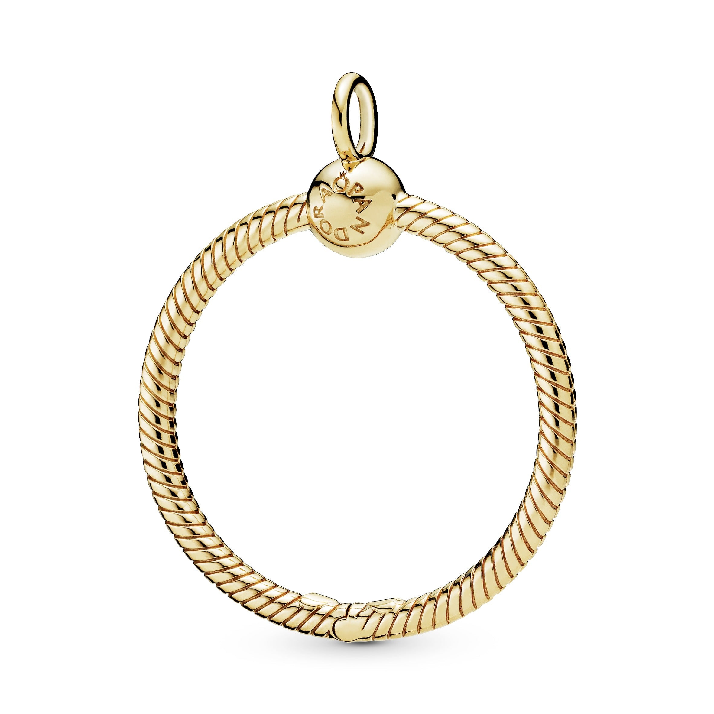 PANDORA Moments Medium O Pendant 14K Gold Plated Unique Metal Blend Necklaces And Pendants Pendant Necklace Jewelry Gift