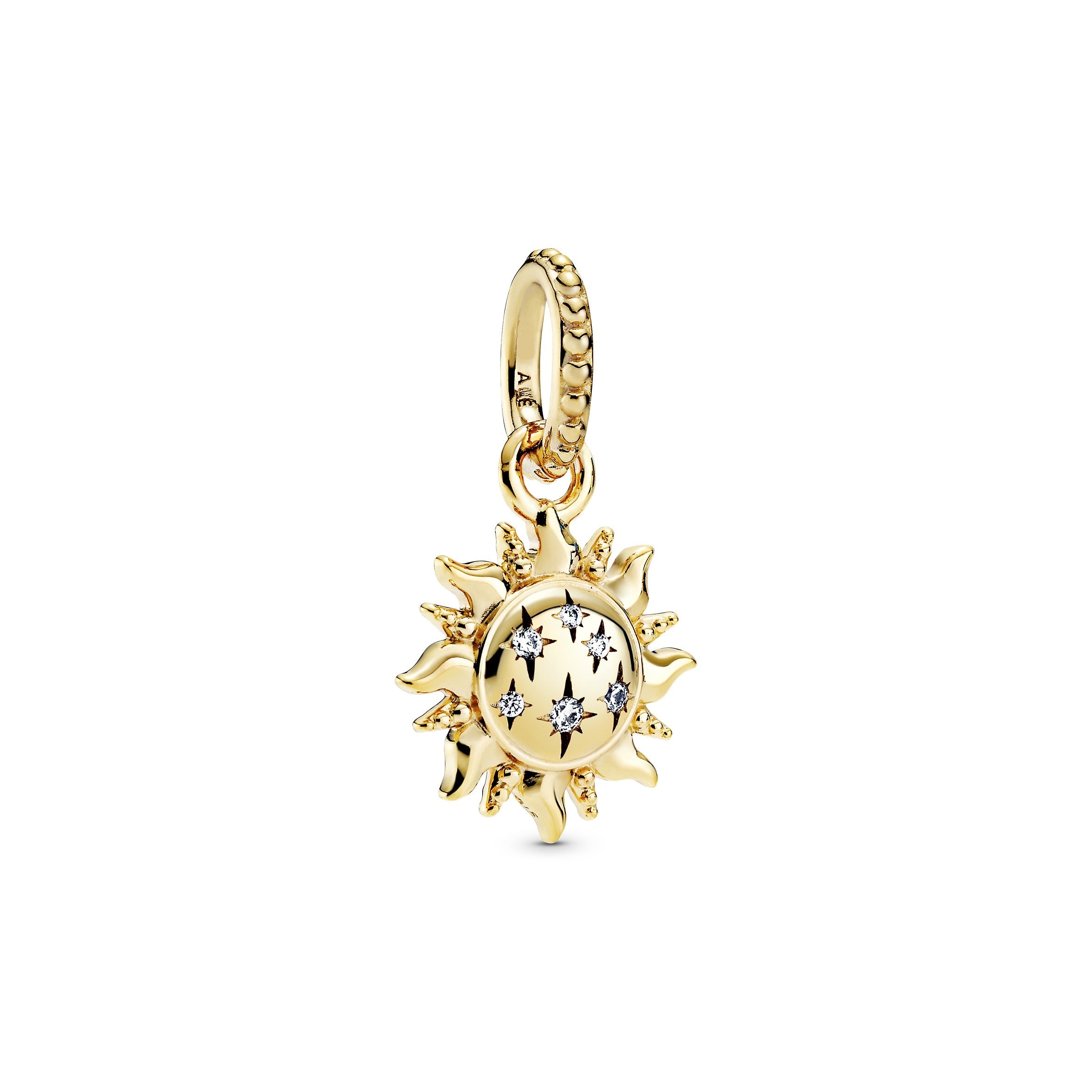 PANDORA Sparkling Sun Pendant 14K Gold Plated Unique Metal Blend Nature Necklaces And Pendants Pendant Necklace Jewelry Gift