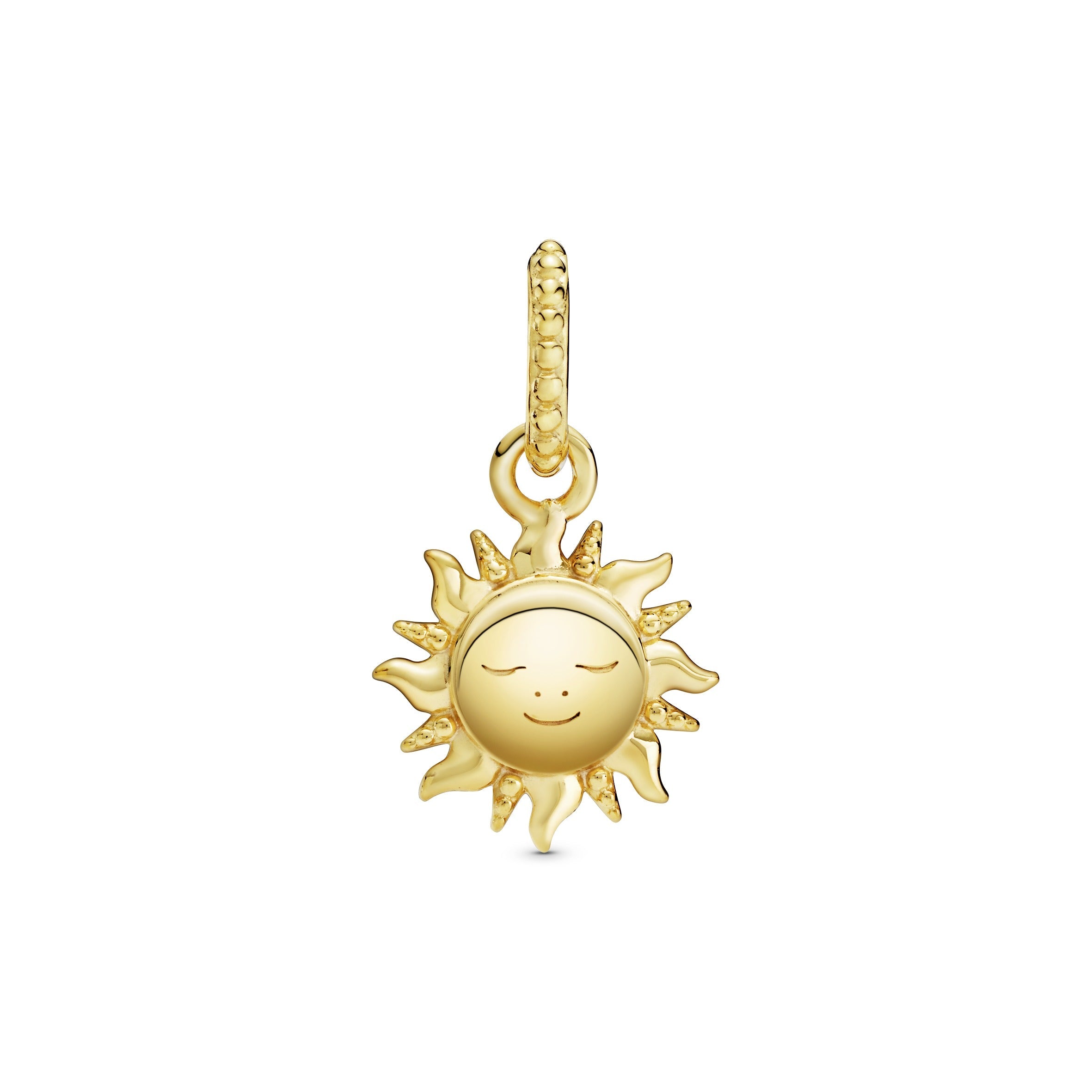 PANDORA Sparkling Sun Pendant 14K Gold Plated Unique Metal Blend Nature Necklaces And Pendants Pendant Necklace Jewelry Gift