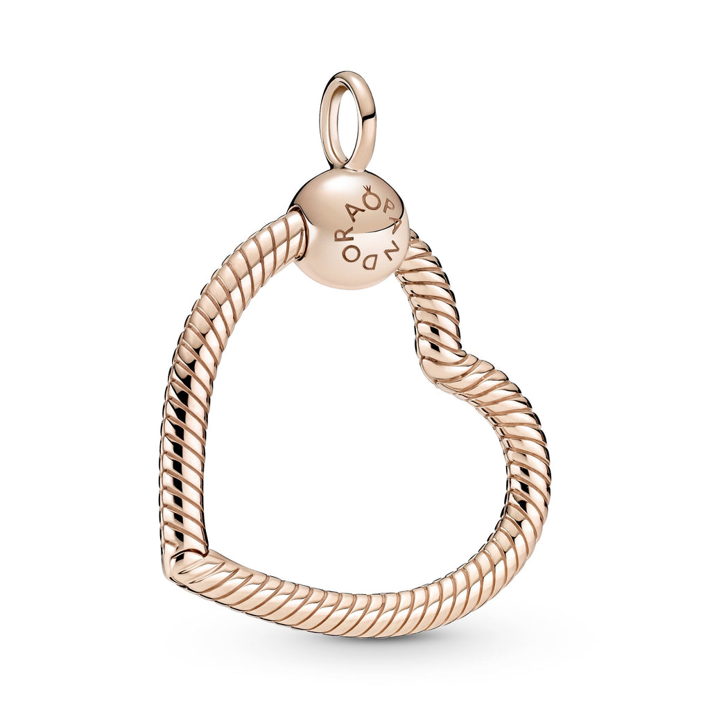 PANDORA Moments Heart Charm Pendant 14K Rose Gold Plated Unique Metal Blend Necklaces And Pendants Bracelet Charm Jewelry Gift