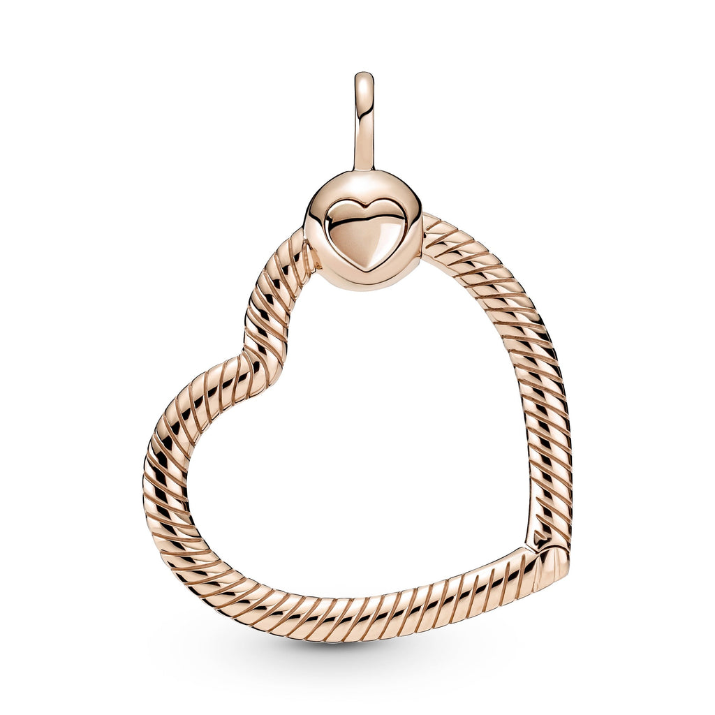 PANDORA Moments Heart Charm Pendant 14K Rose Gold Plated Unique Metal Blend Necklaces And Pendants Bracelet Charm Jewelry Gift