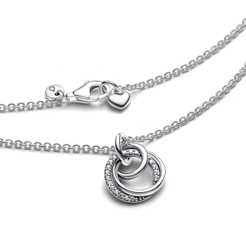 PANDORA Family Always Encircled Pendant Necklace Cubic Zirconia Family And Friends Necklaces And Pendants Jewelry Gift
