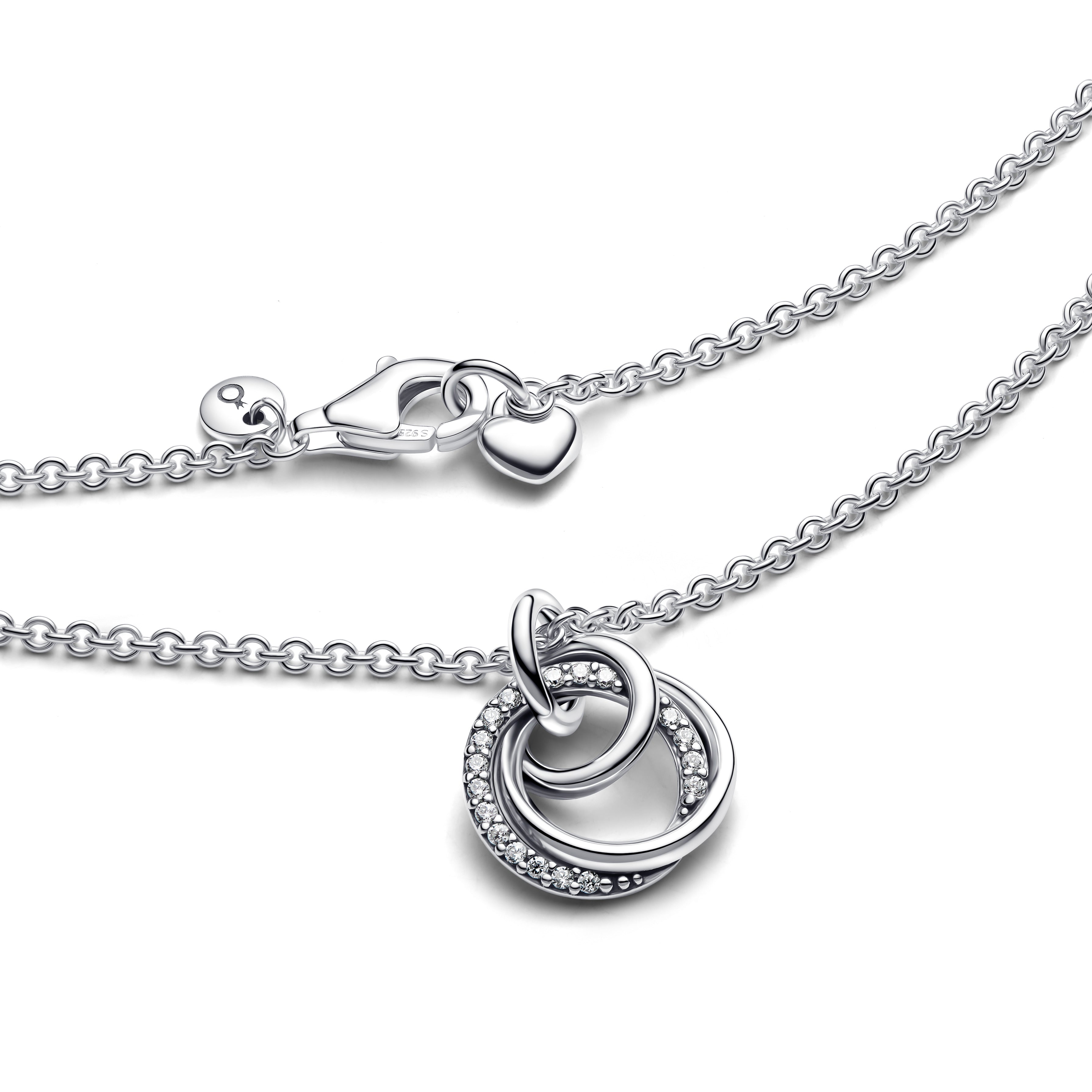 PANDORA Family Always Encircled Pendant Necklace Cubic Zirconia Family And Friends Necklaces And Pendants Jewelry Gift